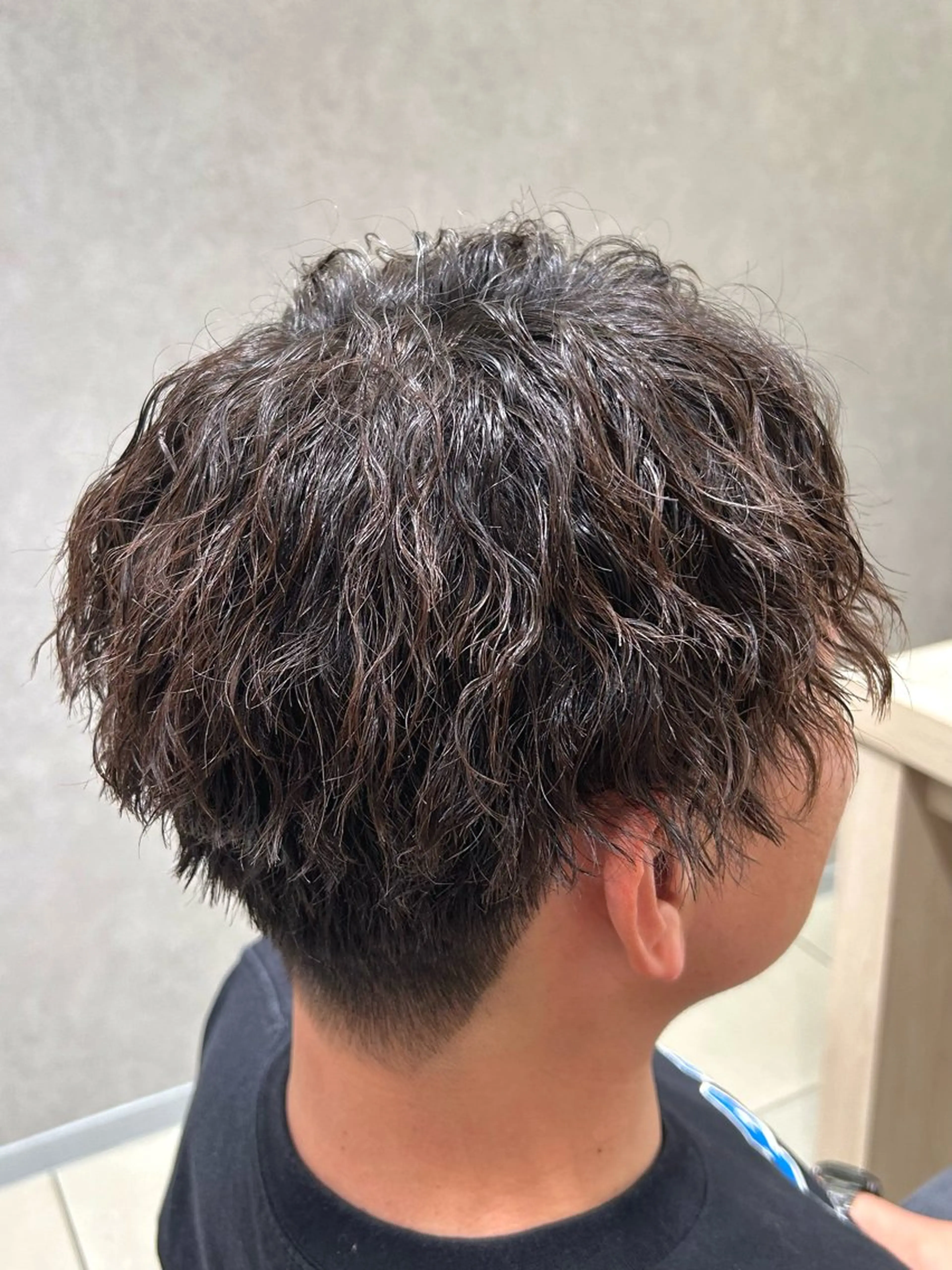 パーマ メンズ カット パーマ 【🎀推しカラー × 艶髪】小池 雪奈のヘアスタイル