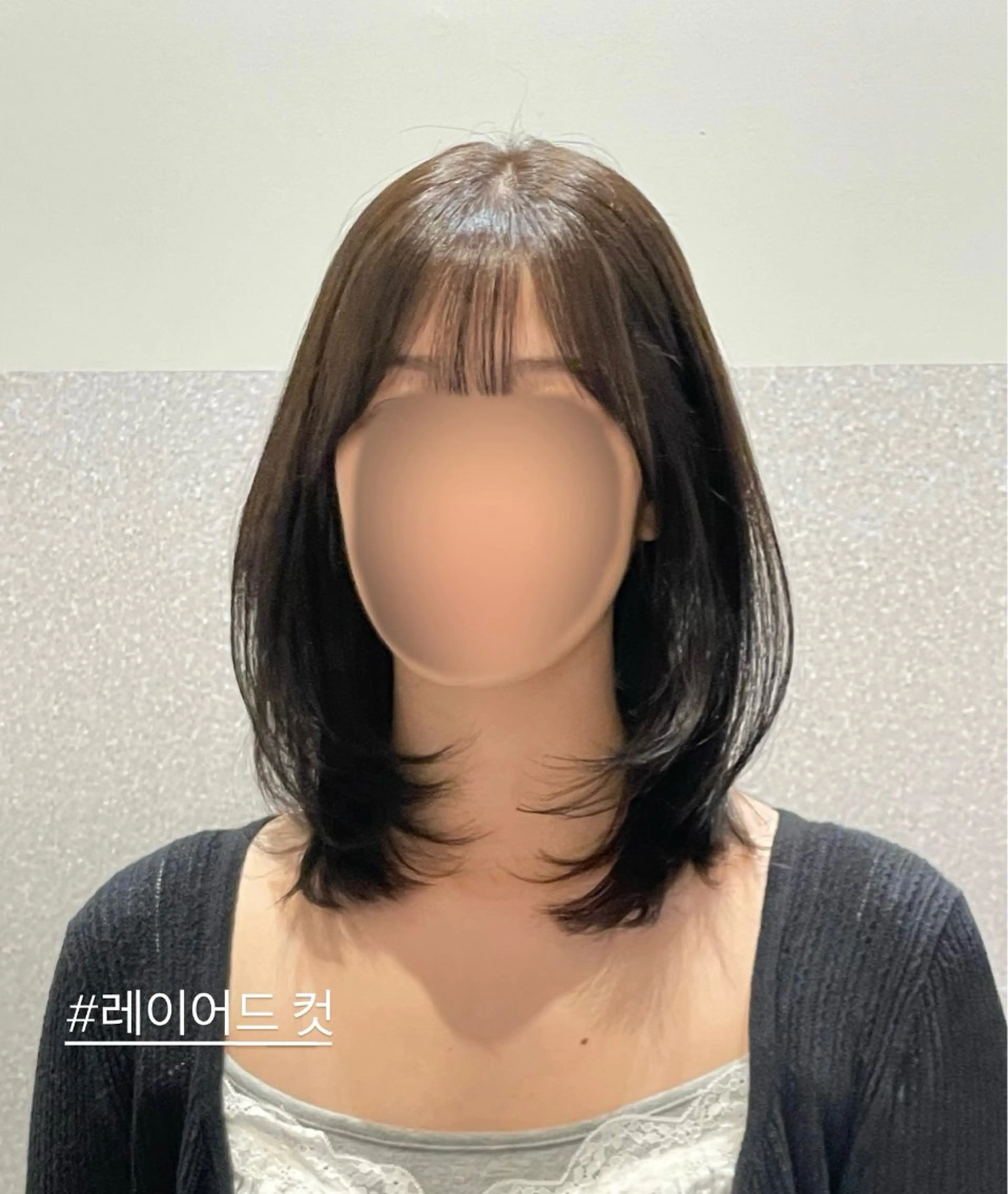 ミディアム ハッシュカット 韓国風ヘア レイヤーカット カット ヘアカラー トリートメント ❤︎︎韓国ヘア❤︎︎ 𝑺𝒉𝒊𝒉𝒐のヘアスタイル