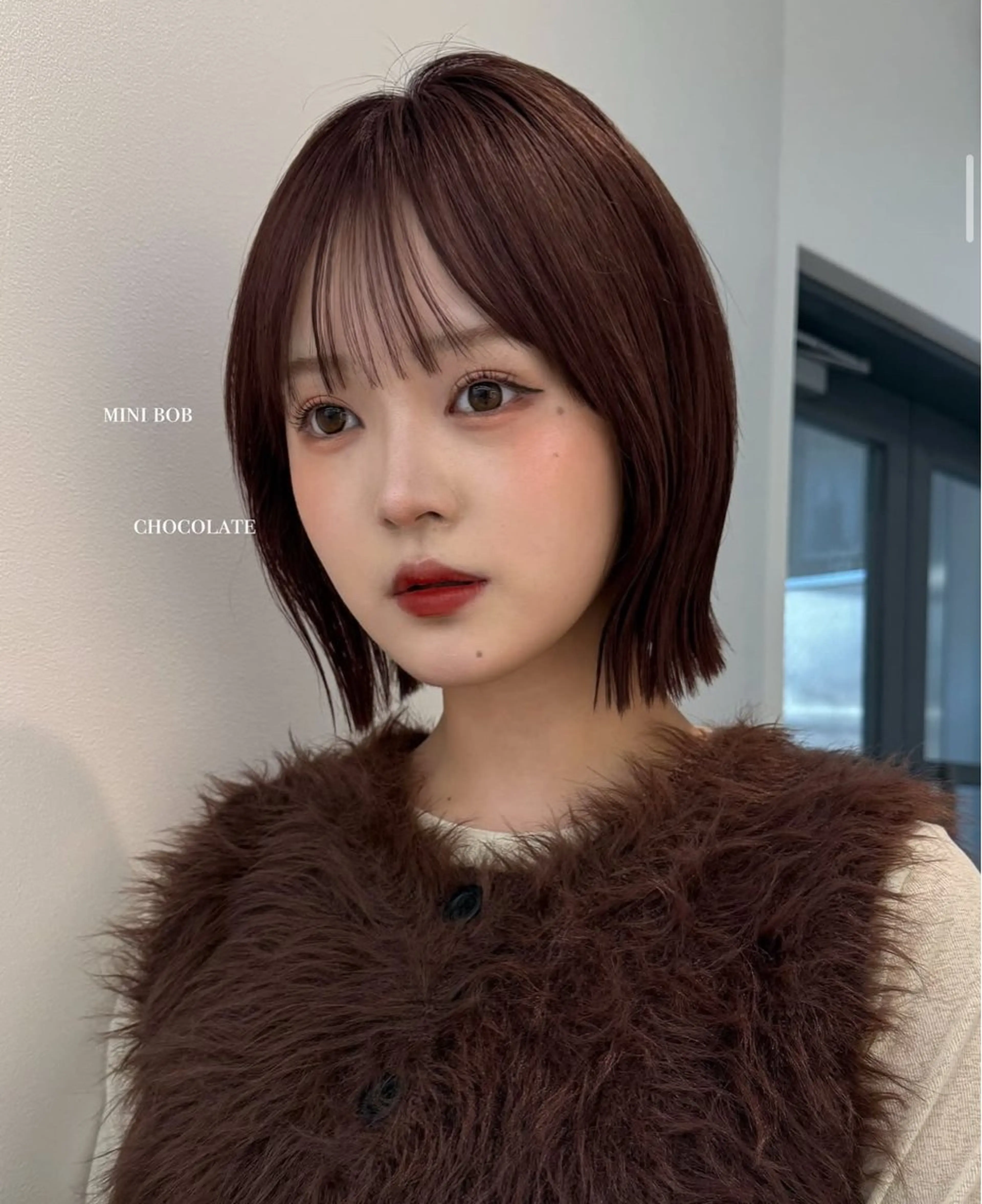 ミディアム ヘアカラー おしゃれボブ/暖色 カラー🧶いろはのヘアスタイル