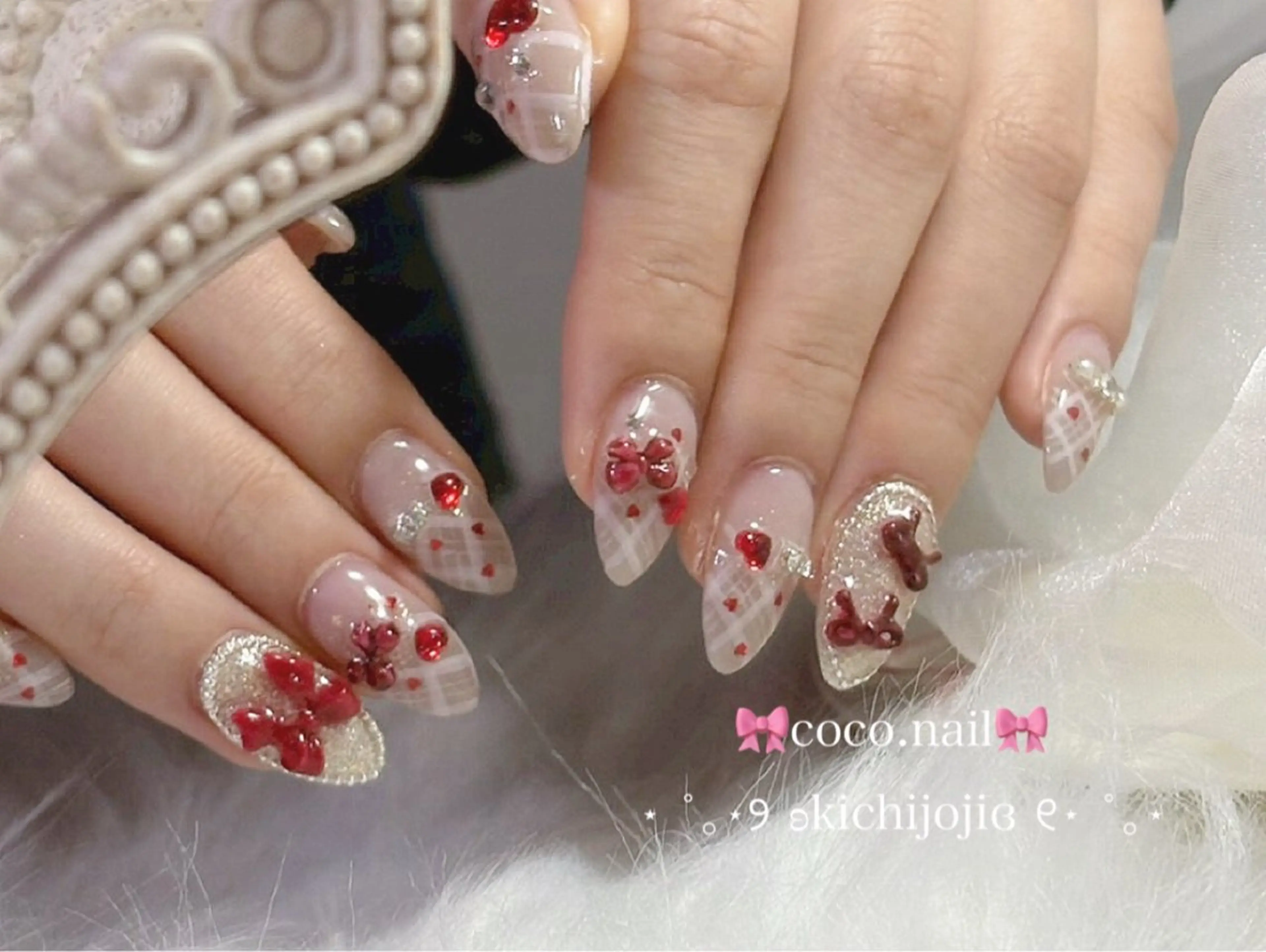 ネイル ハンドネイル coco.nail/ y2k/ワンホンのネイルデザイン