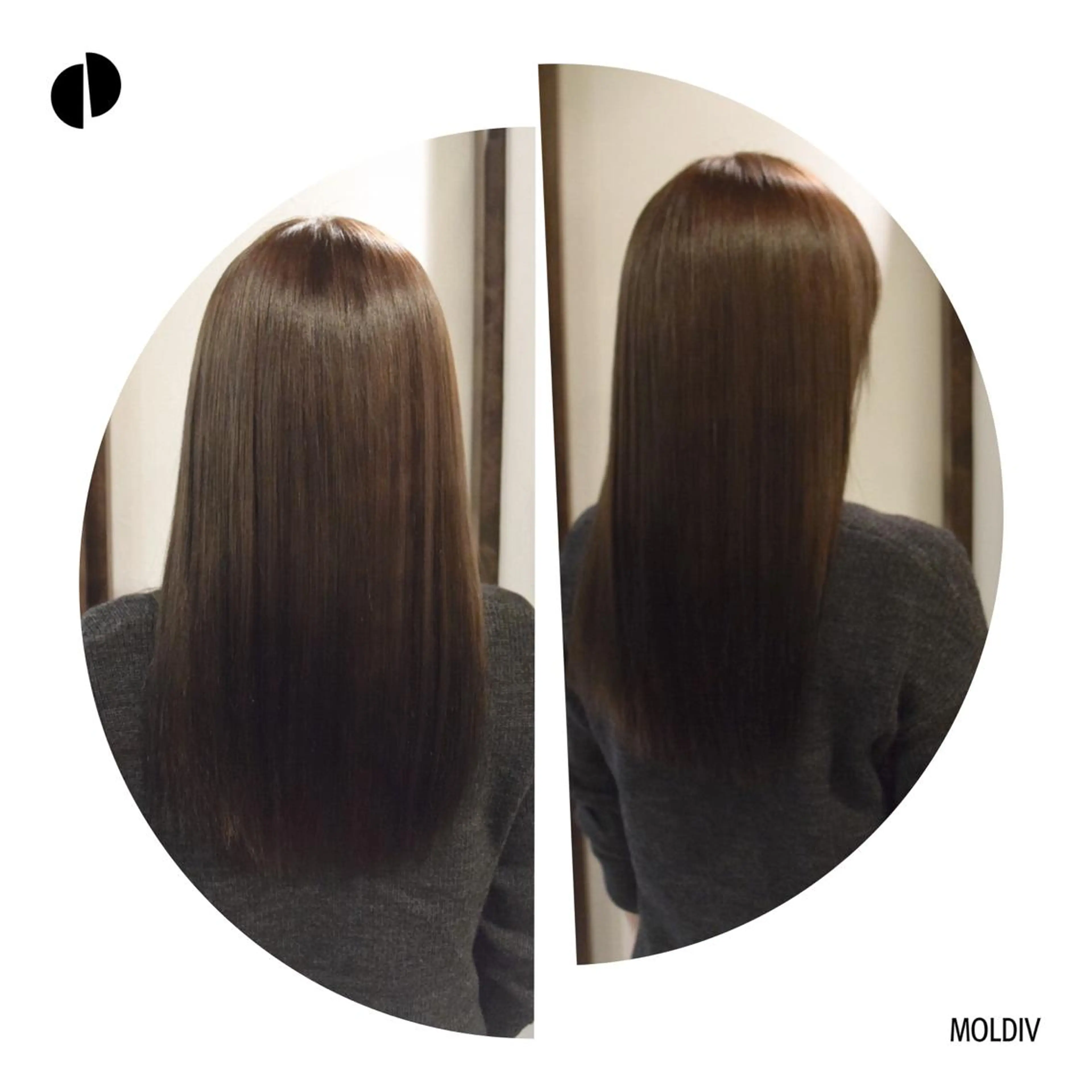 ミディアム セミロング カラー ダークグレー ダークグレージュ グレージュ ヘアカラー トリートメント ✨縮毛矯正✨髪質改善 ナカシマ ユミのヘアスタイル