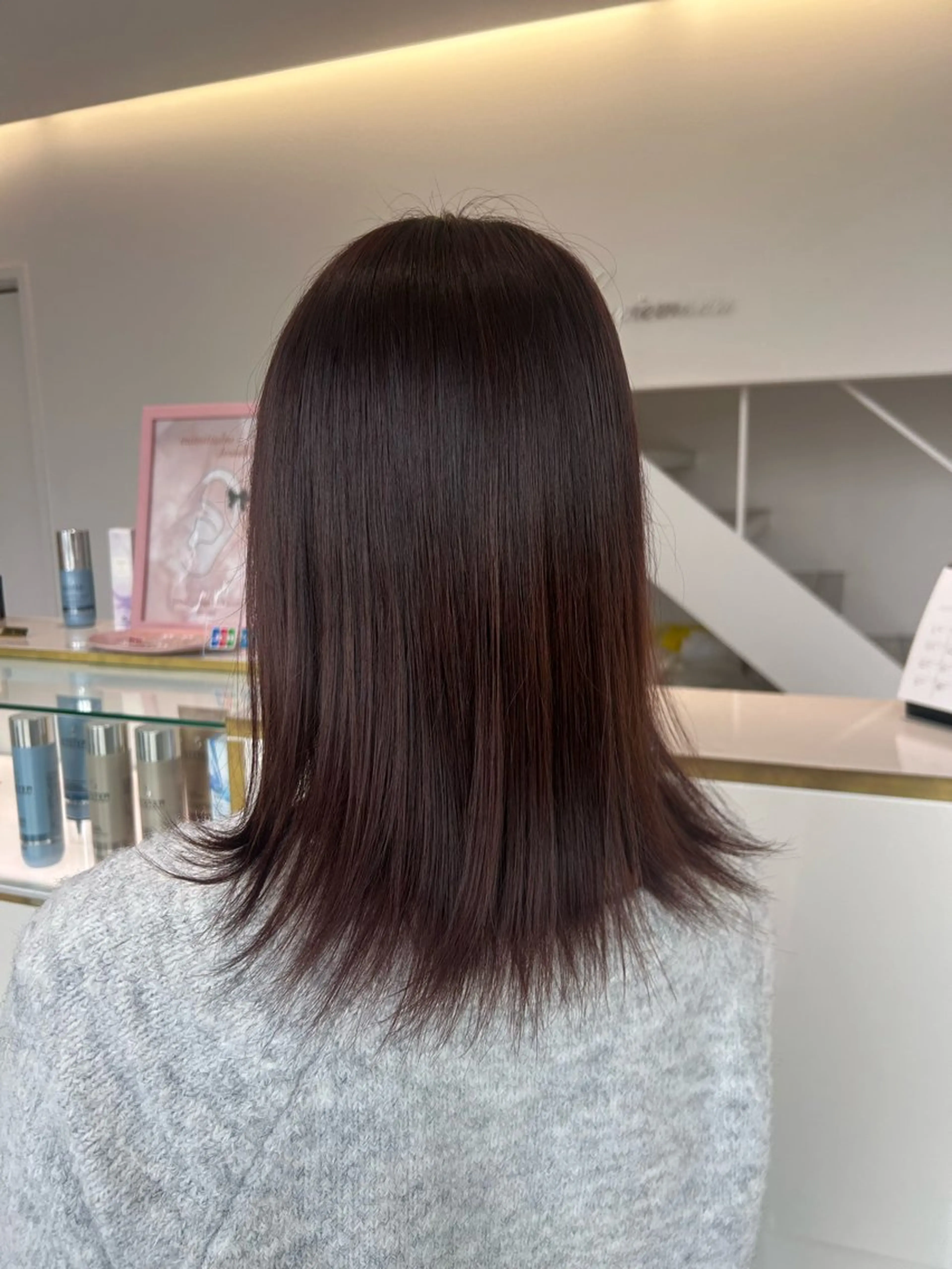 カラー ブラウンカラー ラベンダーカラー Lavie moon airiのヘアスタイル