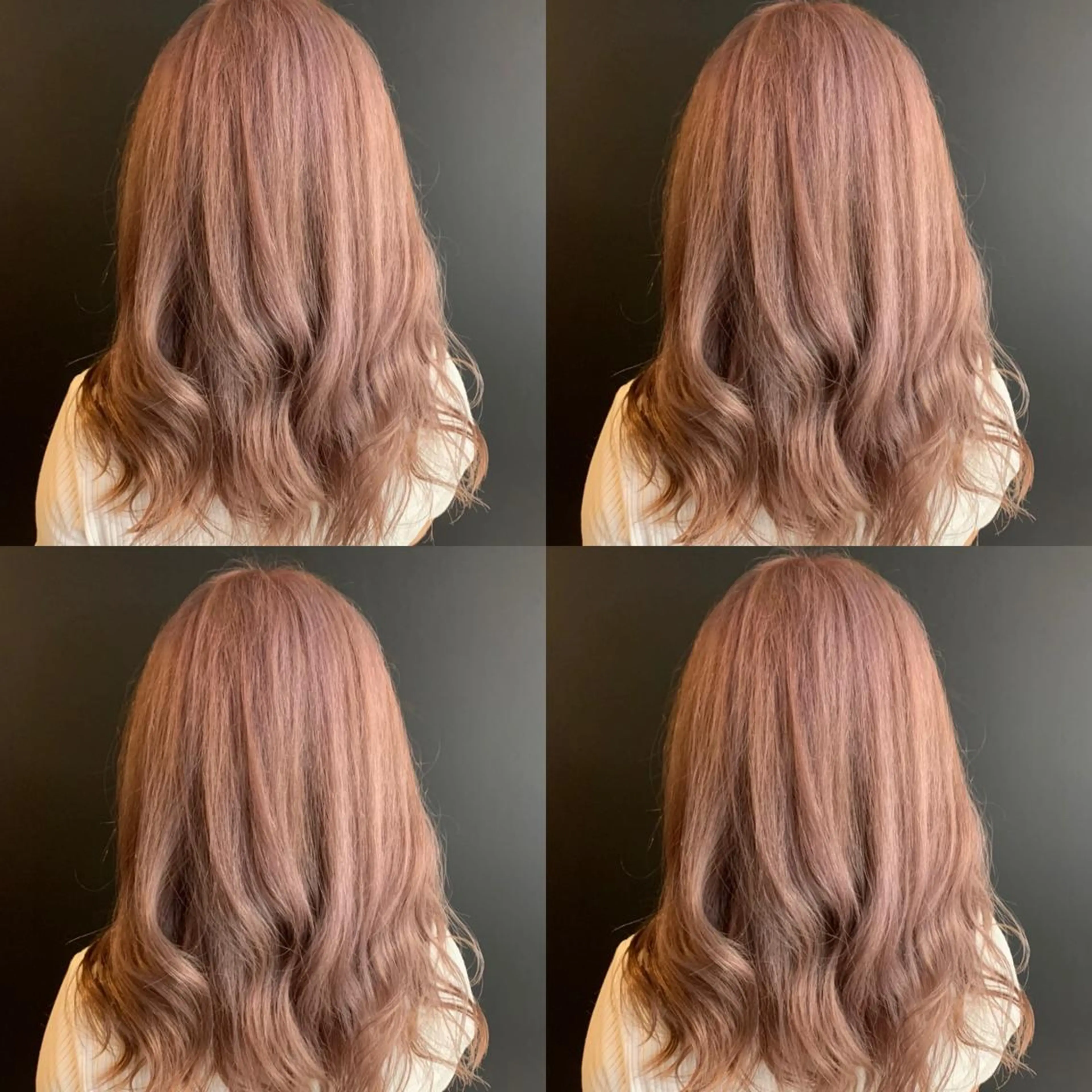 ミディアム カラー ピンクカラー カット ヘアカラー トリートメント ✨縮毛矯正✖︎顔周り レイヤー✨ナカムラのヘアスタイル