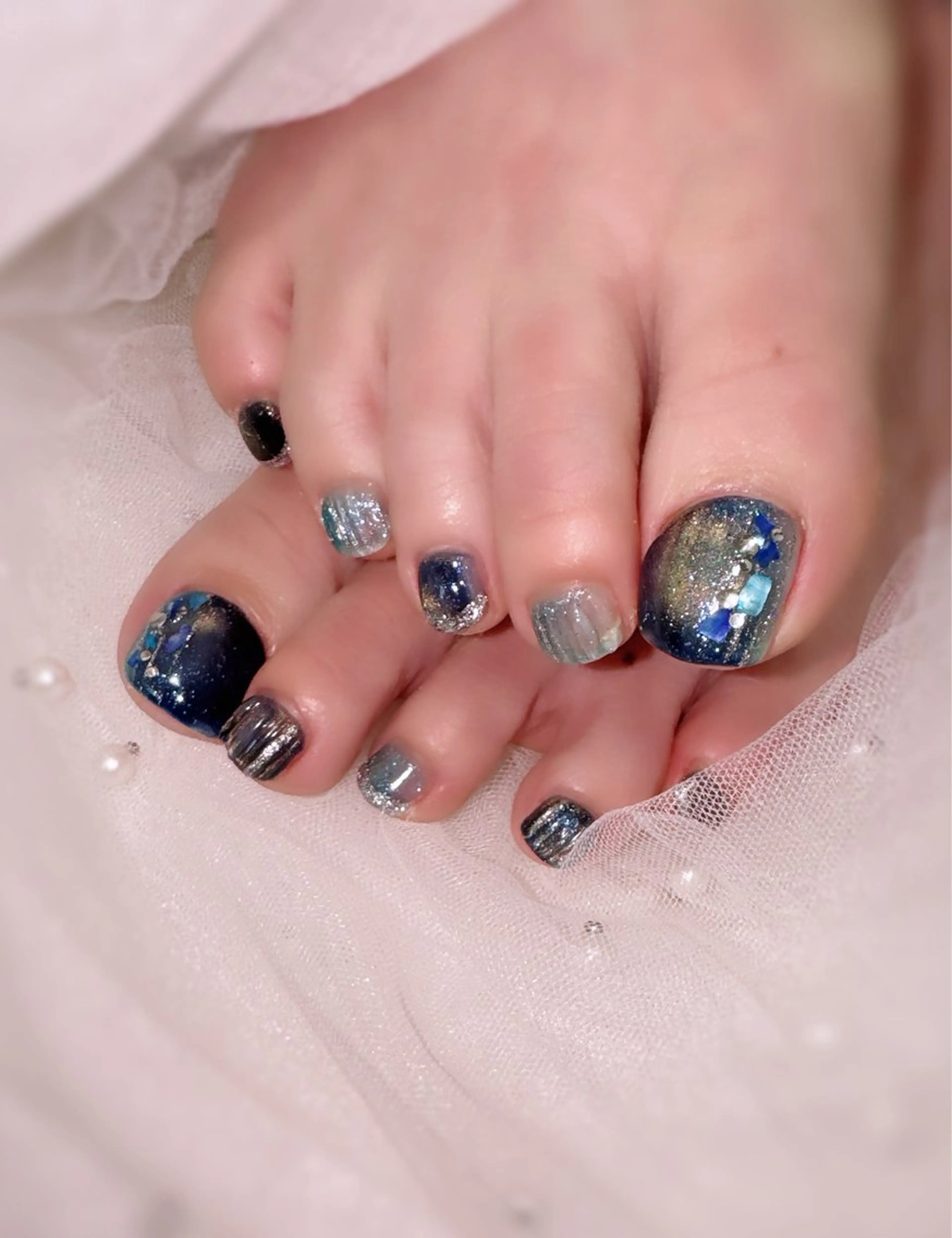 ネイル フットネイル 高島 夏海のネイルデザイン
