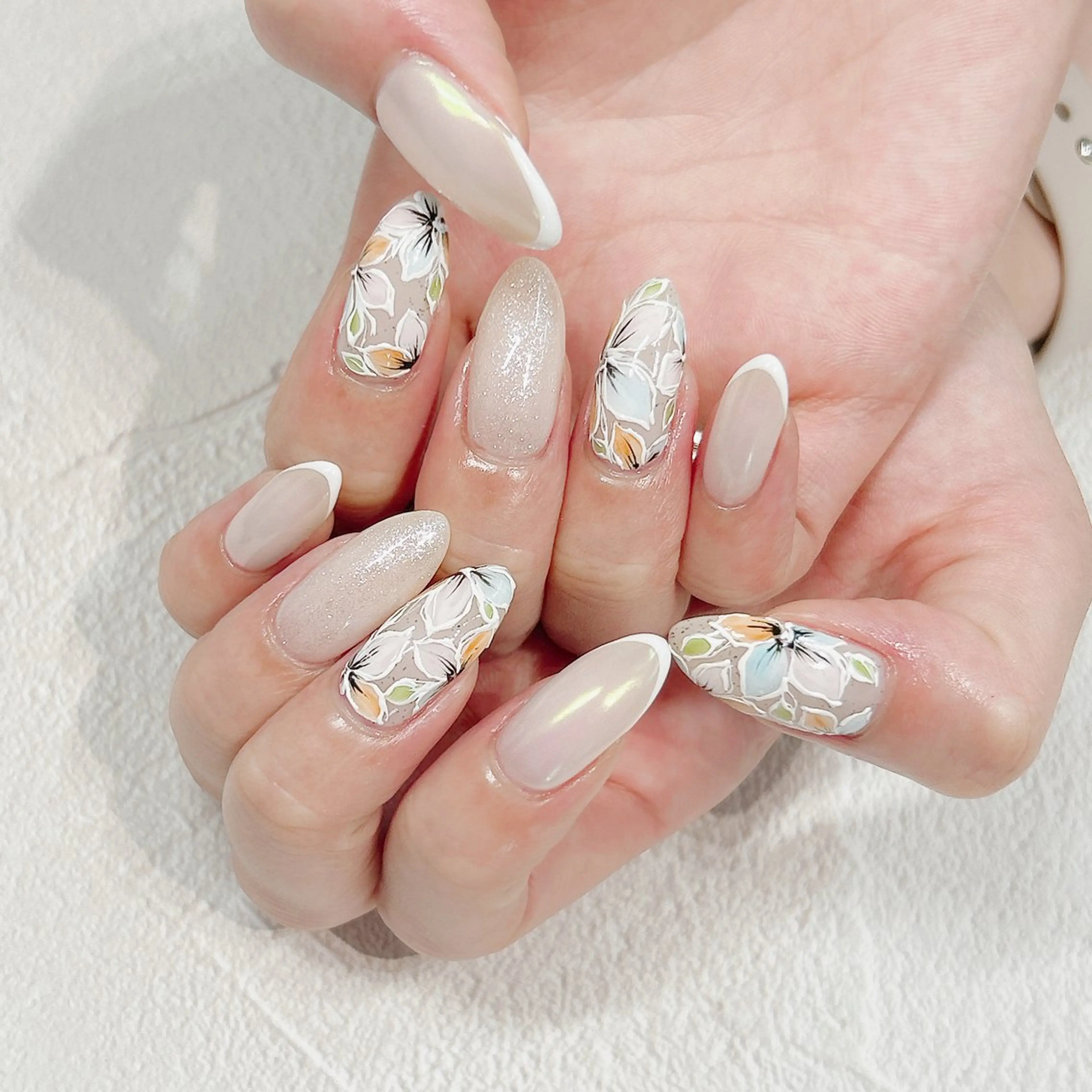 ネイル ミラーネイル 藍野 裕子のネイルデザイン