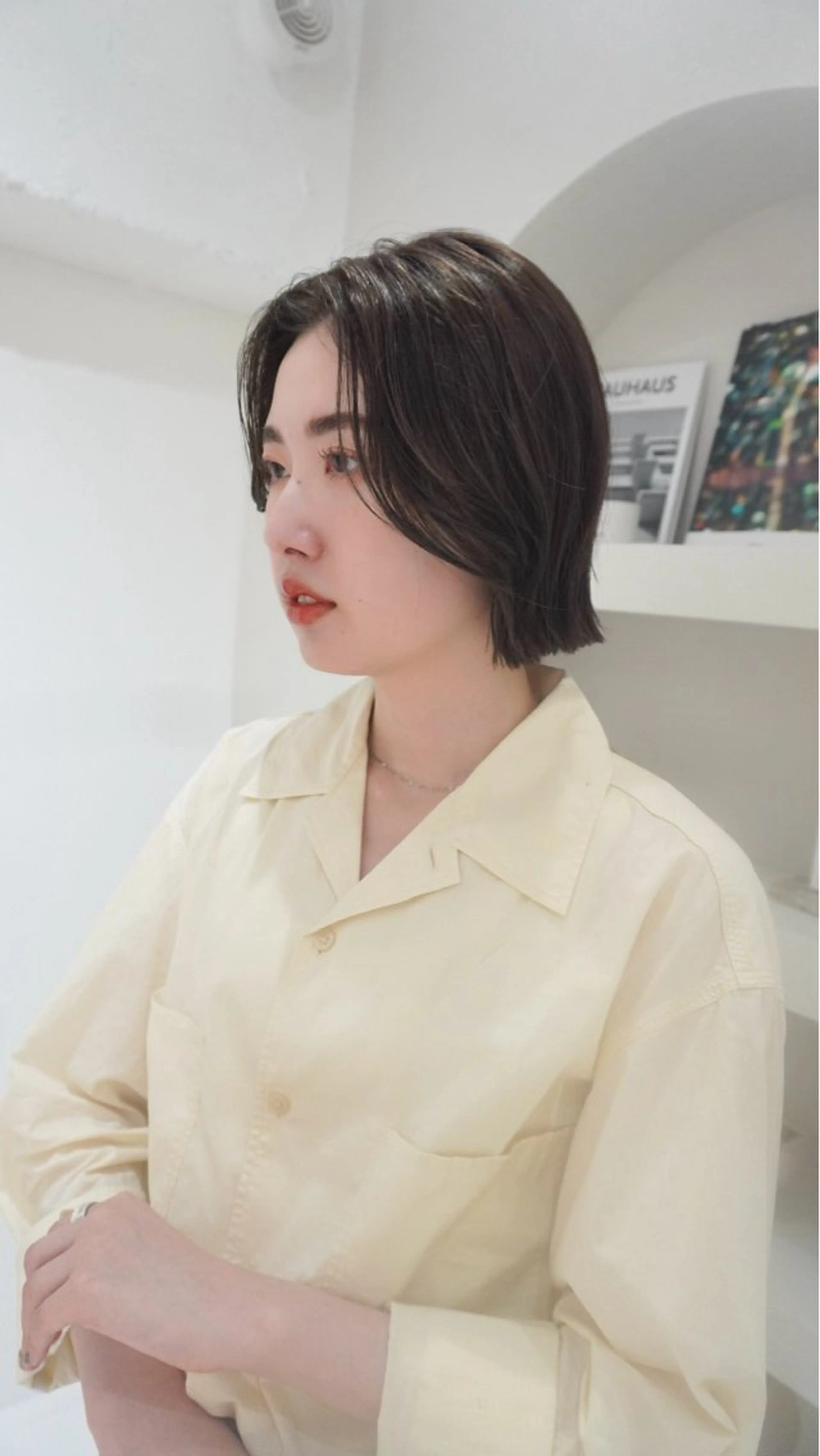 カラー 透明感カラー グレージュ オリーブグレージュ オリーブグレー ヘアカラー トリートメント カットモデル募集中 千葉大夢のヘアスタイル