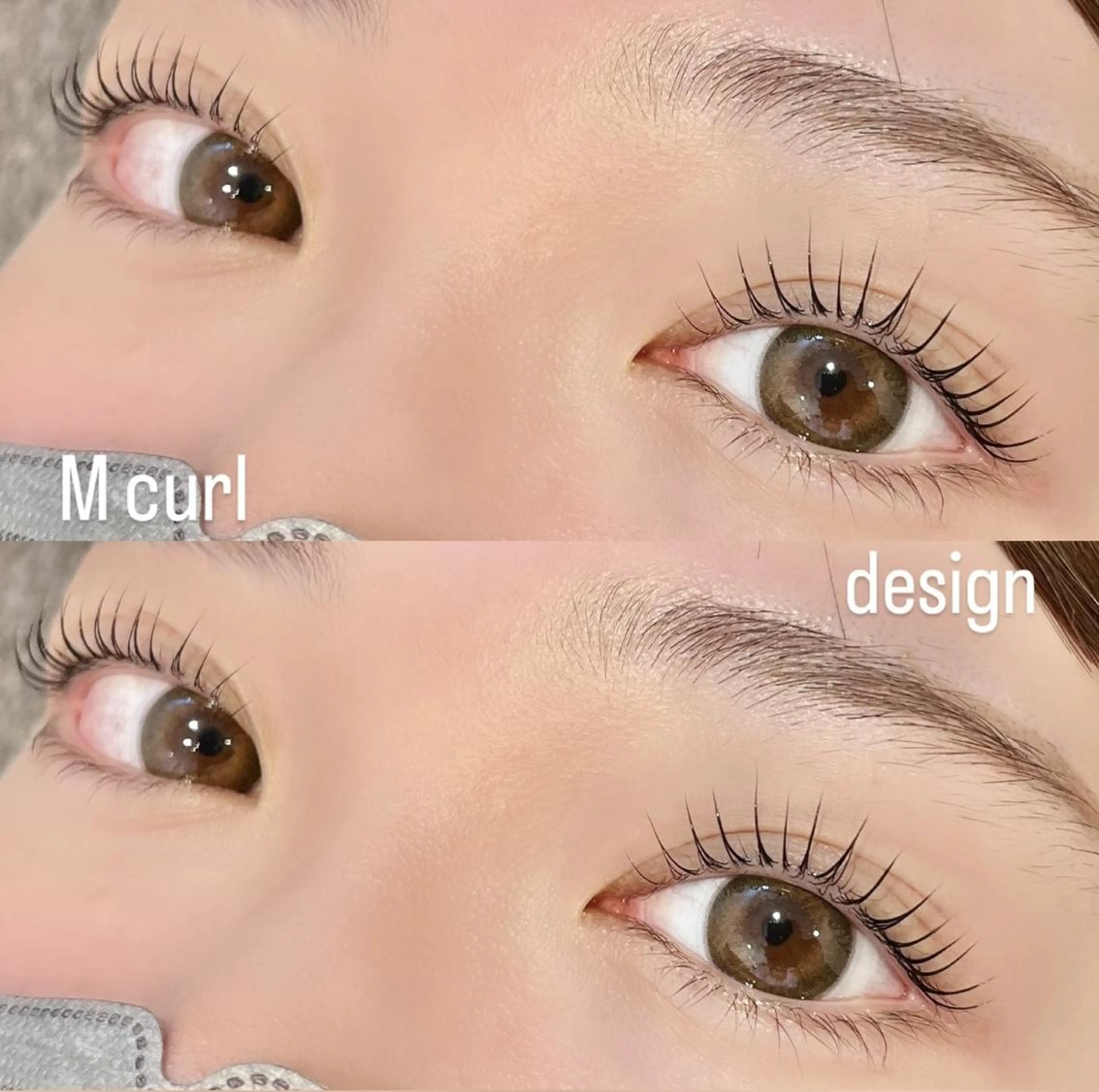 マツエク・マツパ 束感まつ毛 フラットラッシュ 韓国風マツエク ナチュラル パリジェンヌラッシュリフト Lycka Kanaのマツエク・マツパデザイン