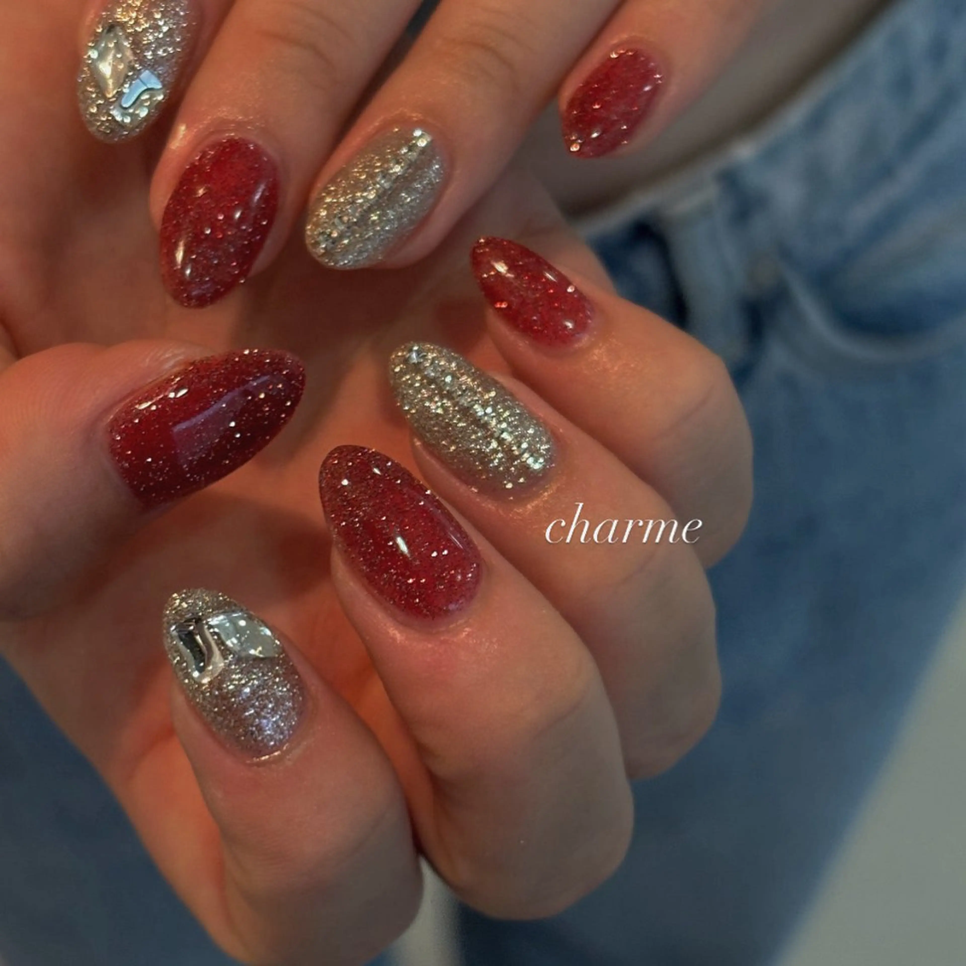 ネイル 持ち込み ハンドネイル charme nailのネイルデザイン