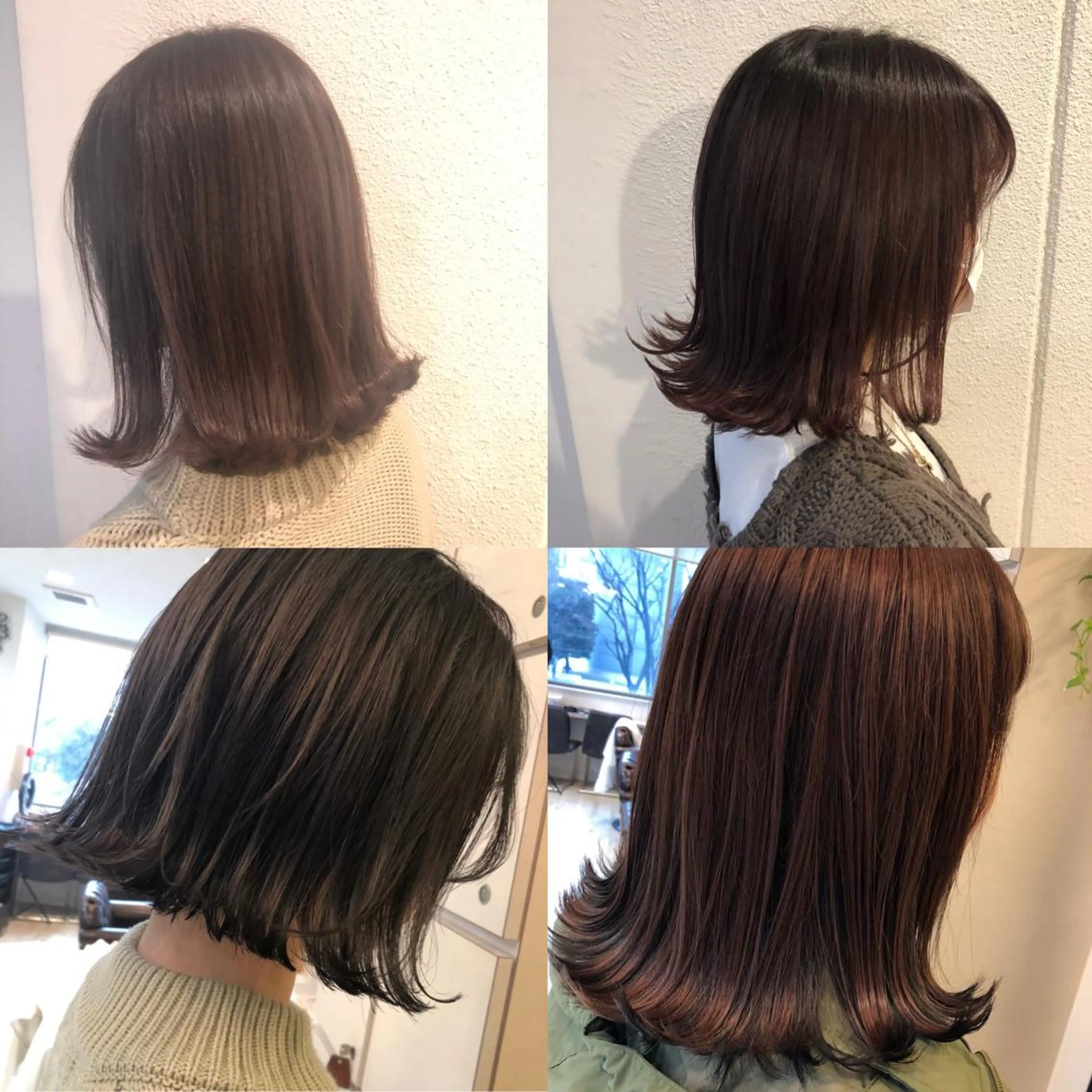 ミディアム カラー 平原 ミレイのヘアスタイル