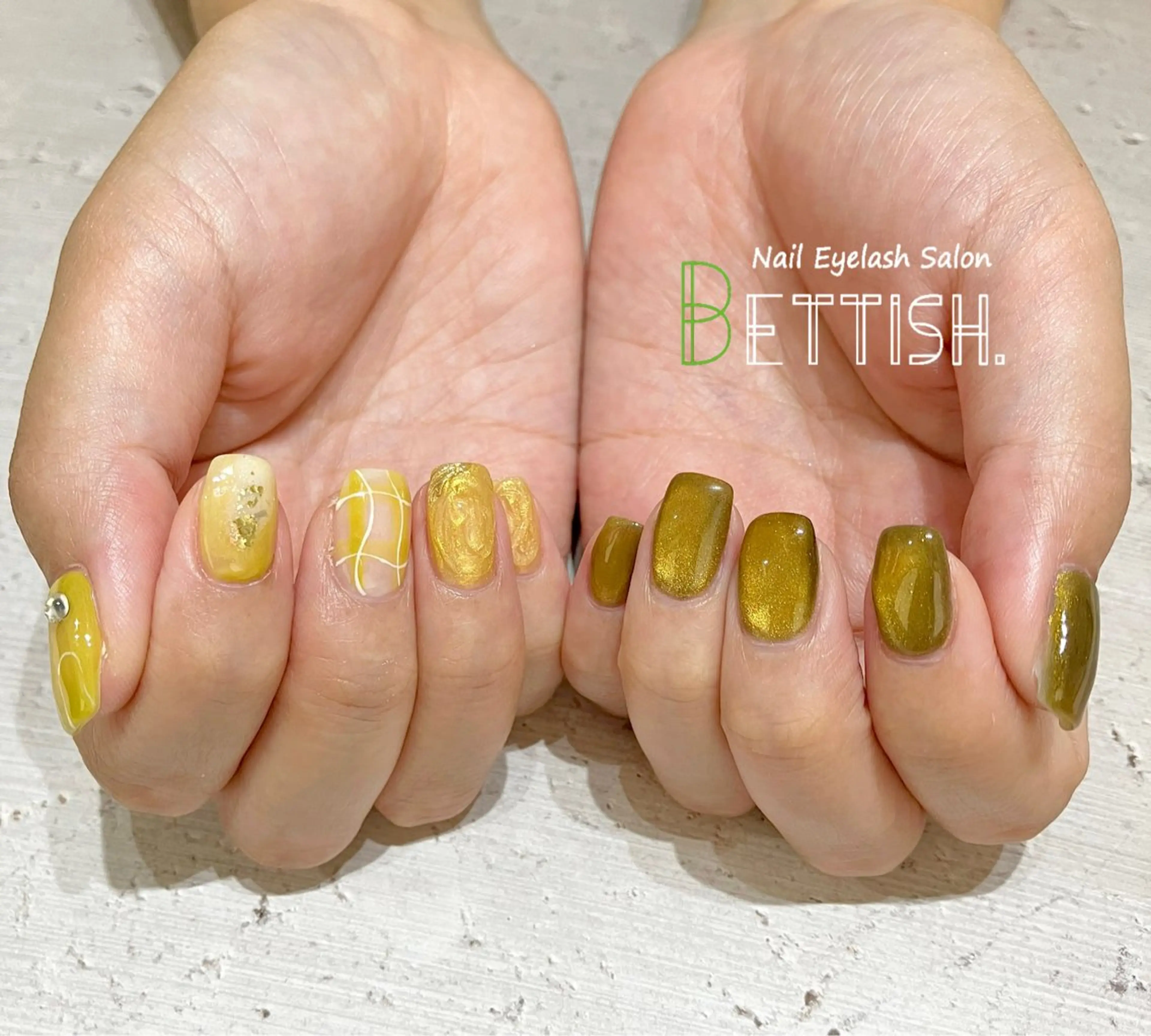 ネイル 黄色 ハンドネイル BETTISH. KUMIKO☺︎︎のネイルデザイン