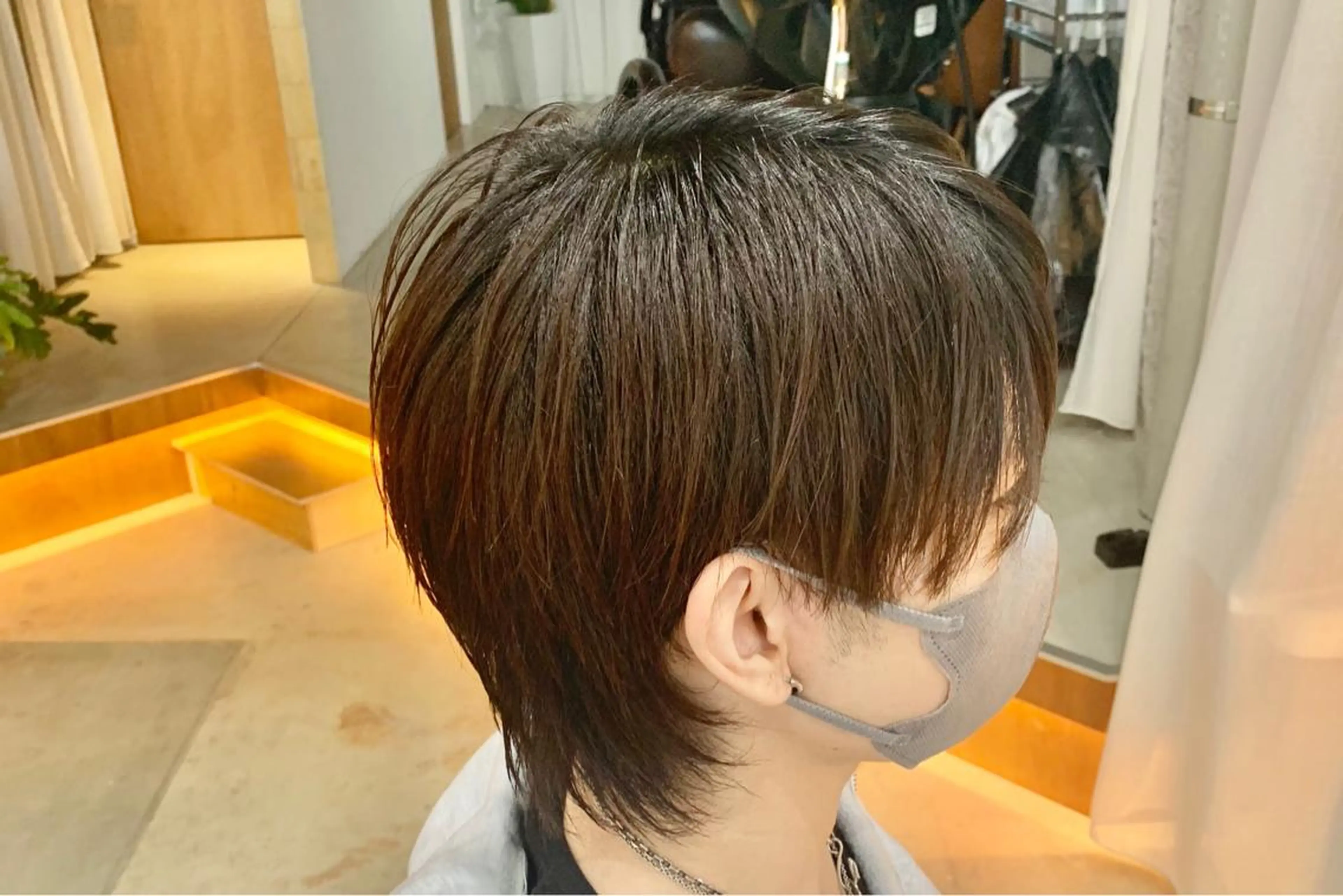 ショート メンズ マッシュウルフ マッシュ メンズウルフカット ウルフカット 【扱いやすいパーマ】 眞鍋拓己のヘアスタイル