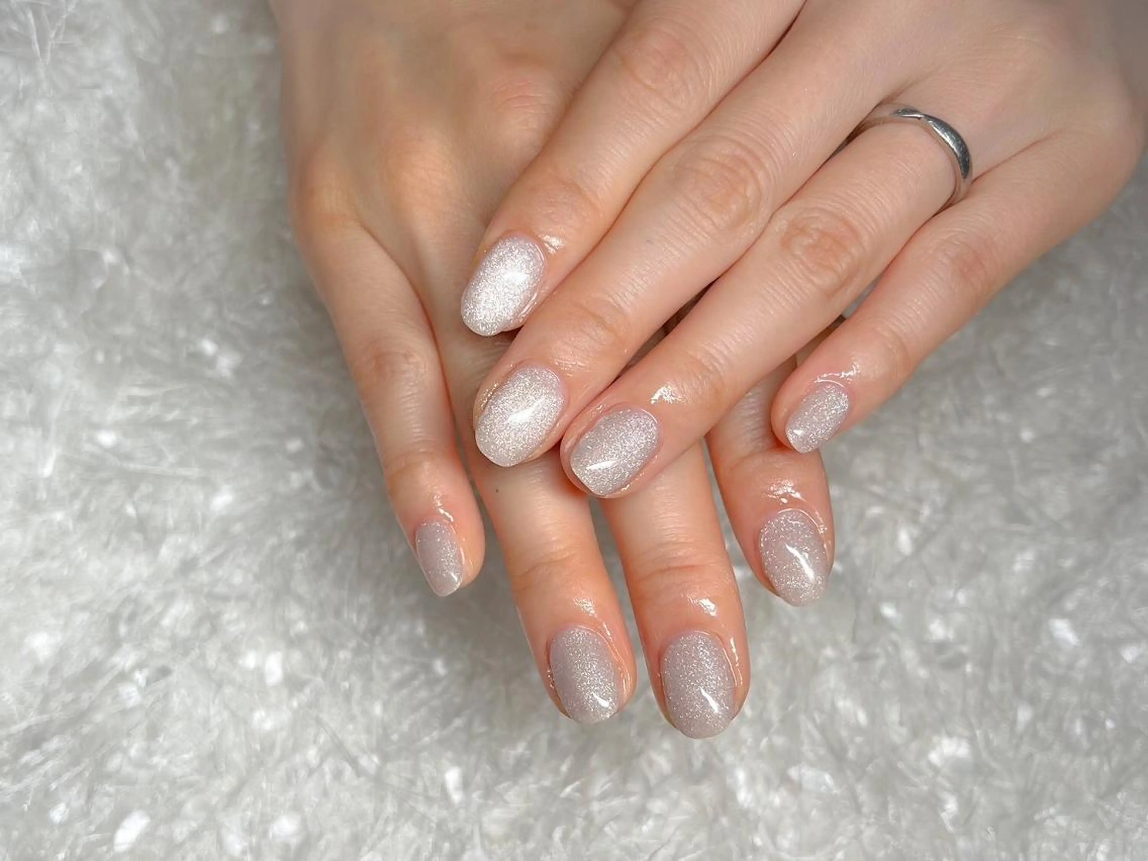 ネイル 長さ出し フレンチネイル ジェルネイル グラデーション 韓国ネイル ハンドネイル Nail&eye Belire 新宿のネイルデザイン