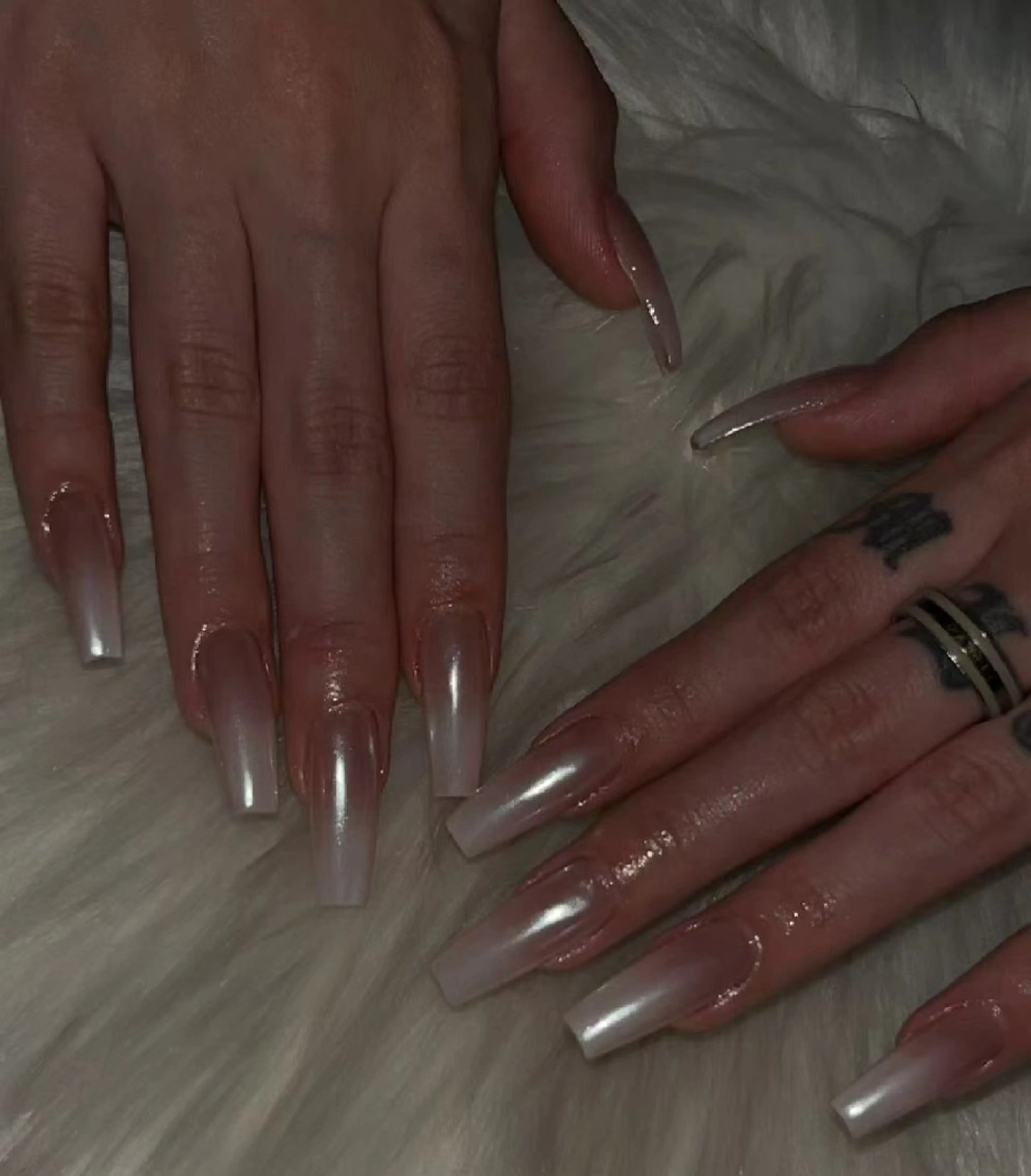 ネイル オーロラネイル フラワーネイル フットネイル フレンチネイル ジェルネイル ハンドネイル Oomiya 服部のネイルデザイン