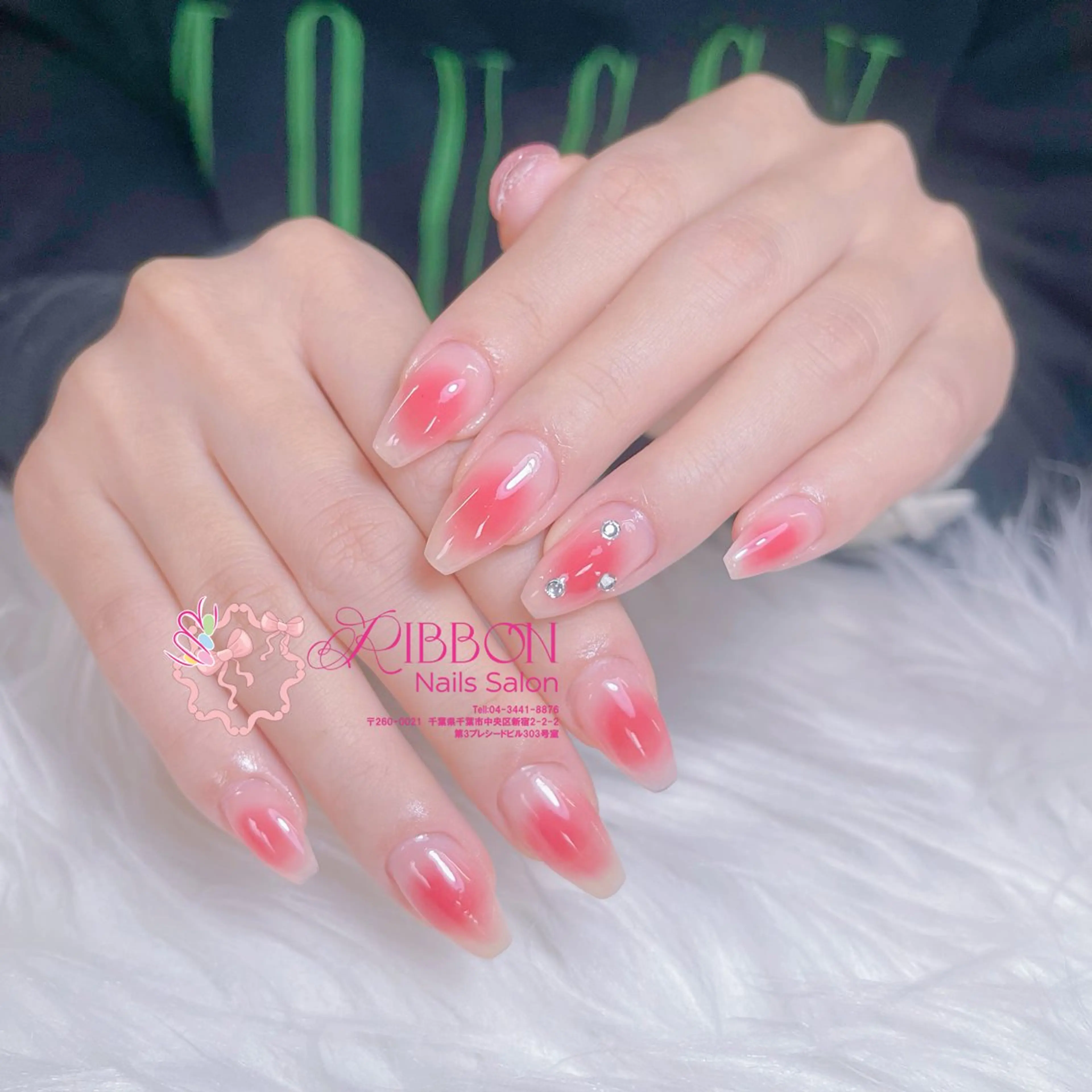 ネイル フレンチネイル ジェルネイル マグネットネイル 持ち込み ニュアンスネイル ハンドネイル Ribbonnail salonのネイルデザイン