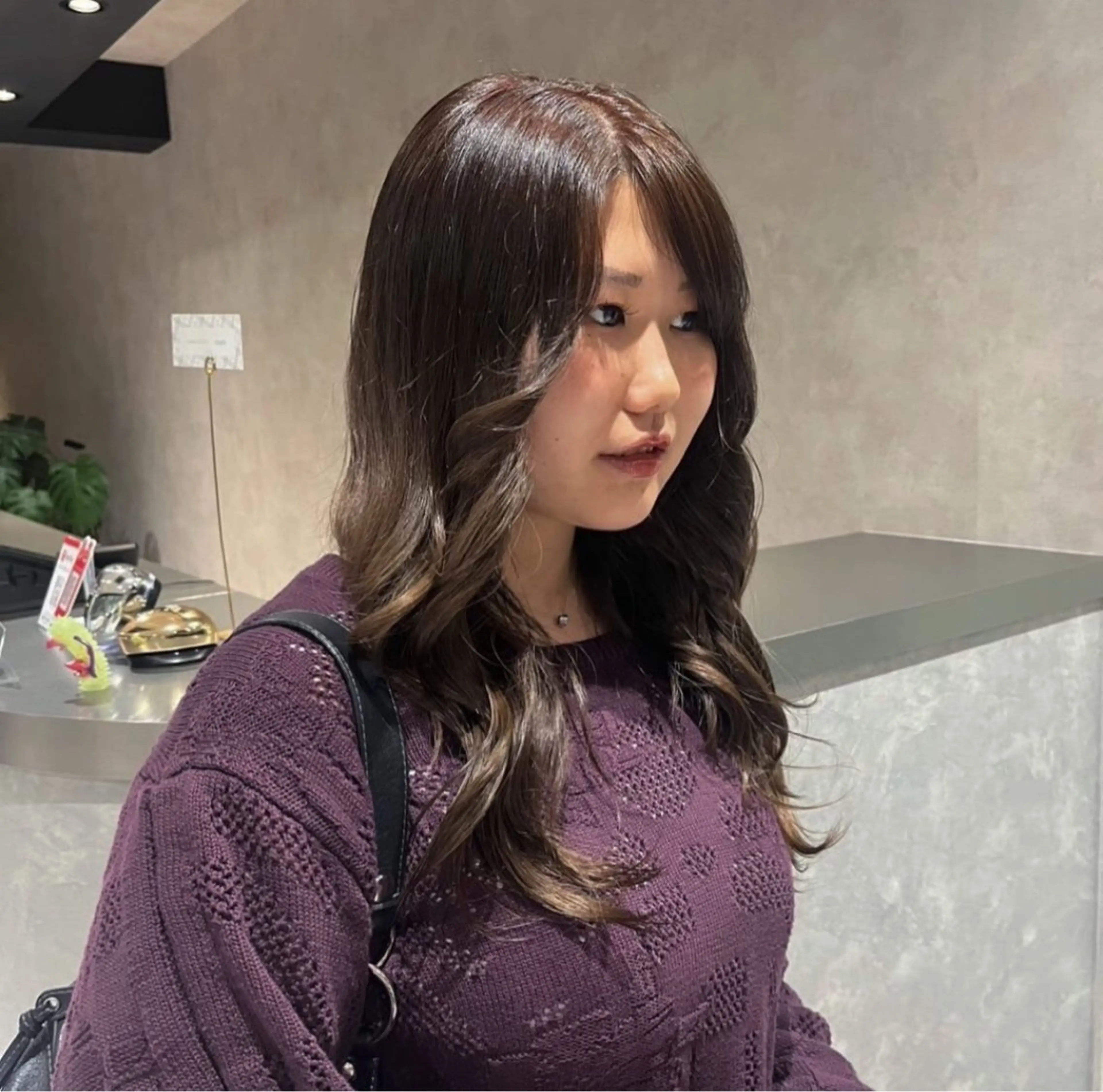 セミロング カラー 透明感カラー 髪質改善 縮毛矯正 トリートメント ヘアカラー 《.Xian》ナツミ /ボブ/顔周りカットのヘアスタイル