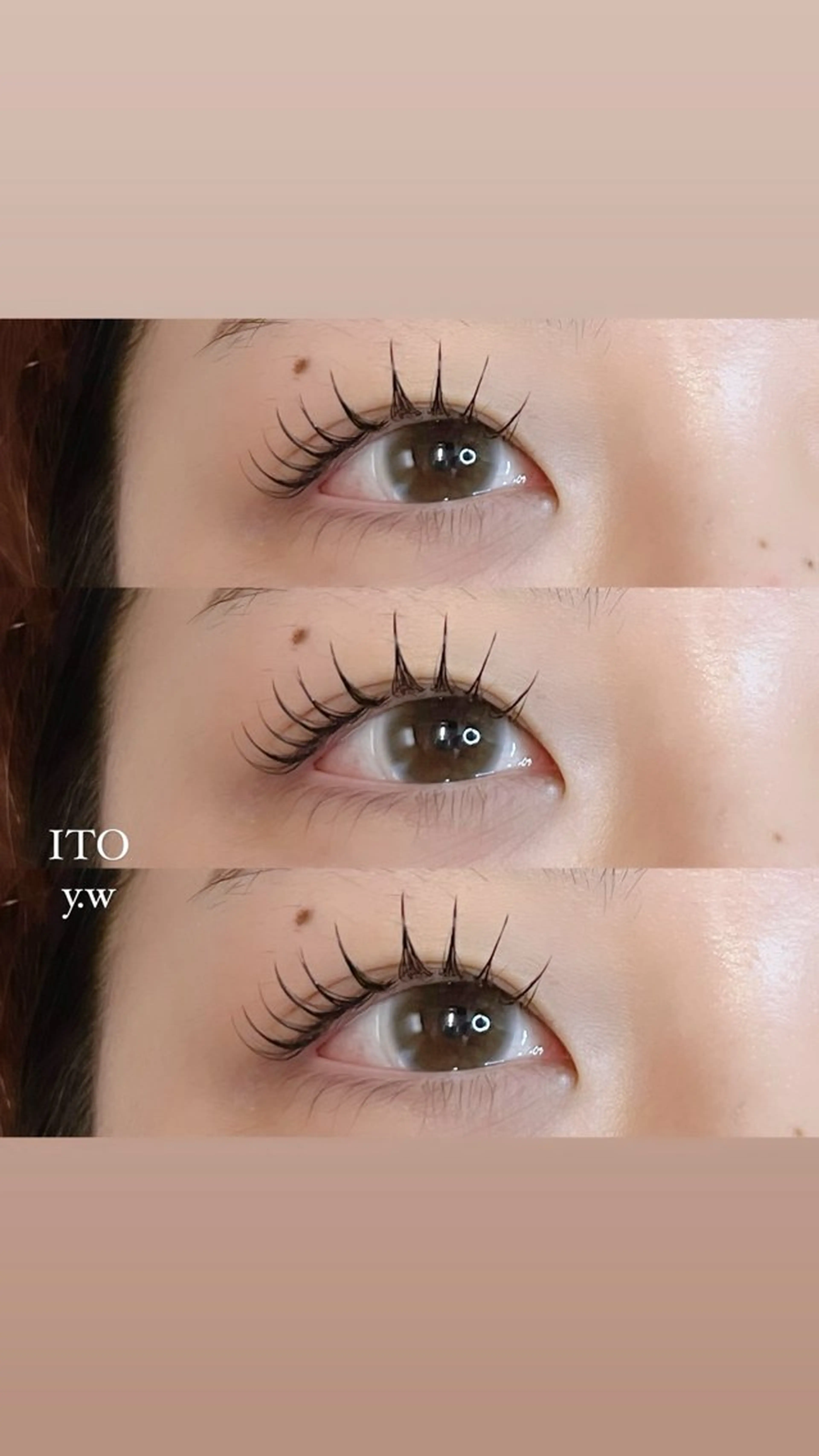 マツエク・マツパ マツパ ITO  渡邉柚花 /束感/眉毛のマツエク・マツパデザイン