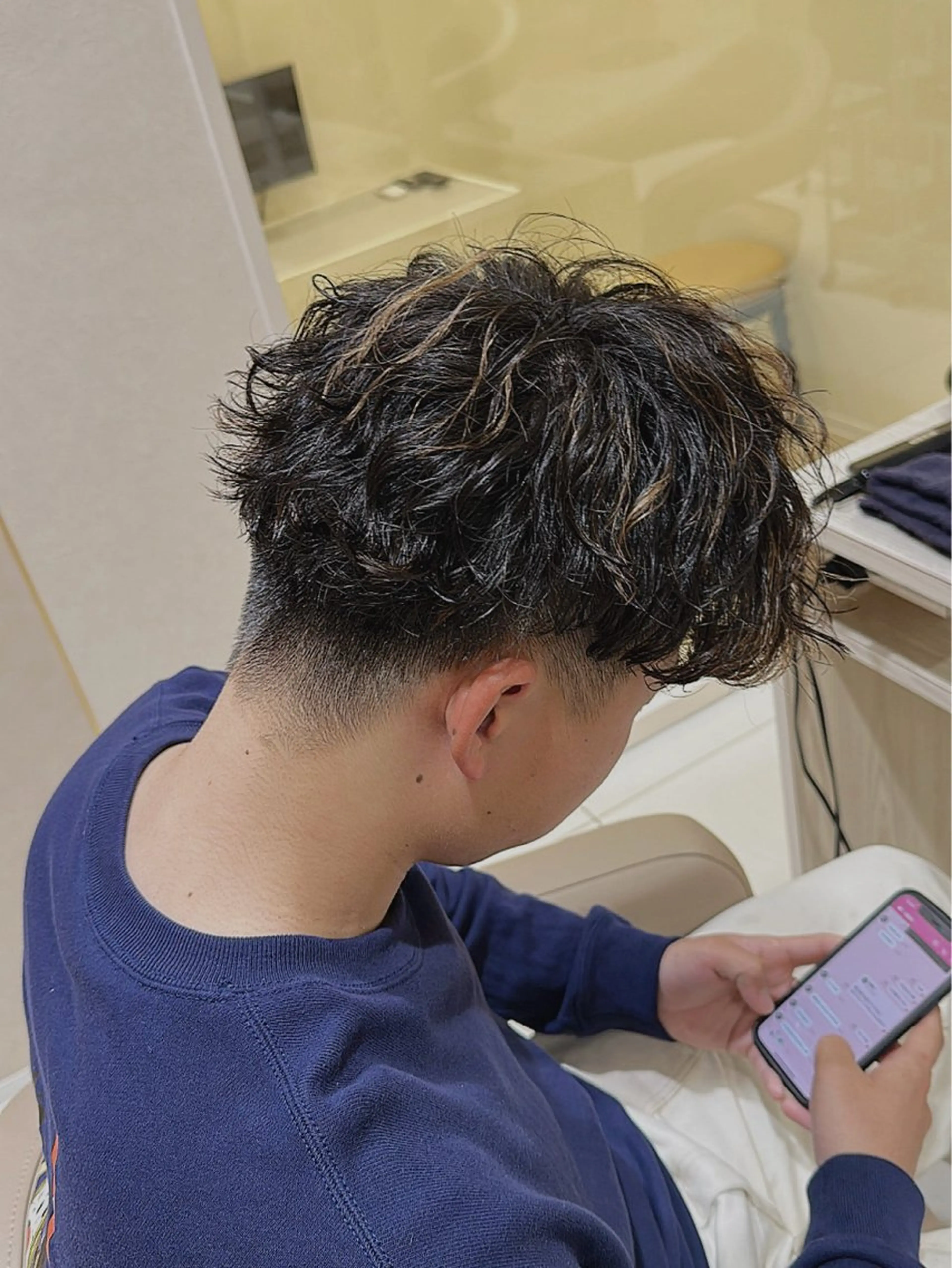メンズ 撮影モデル Earth伊勢崎 萩原　快斗のヘアスタイル