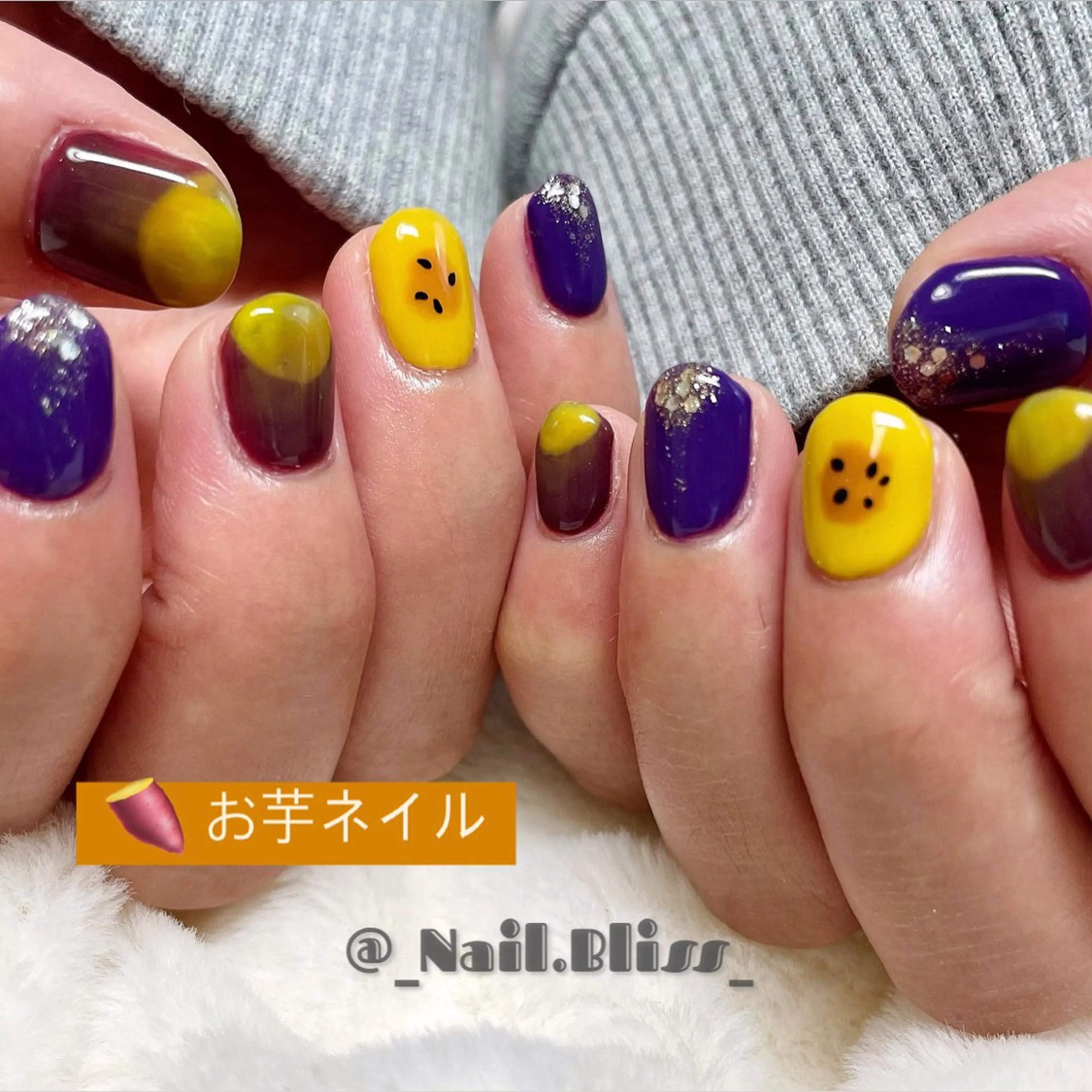 ネイル 持ち込み ハンドネイル NAIL BLISSのネイルデザイン