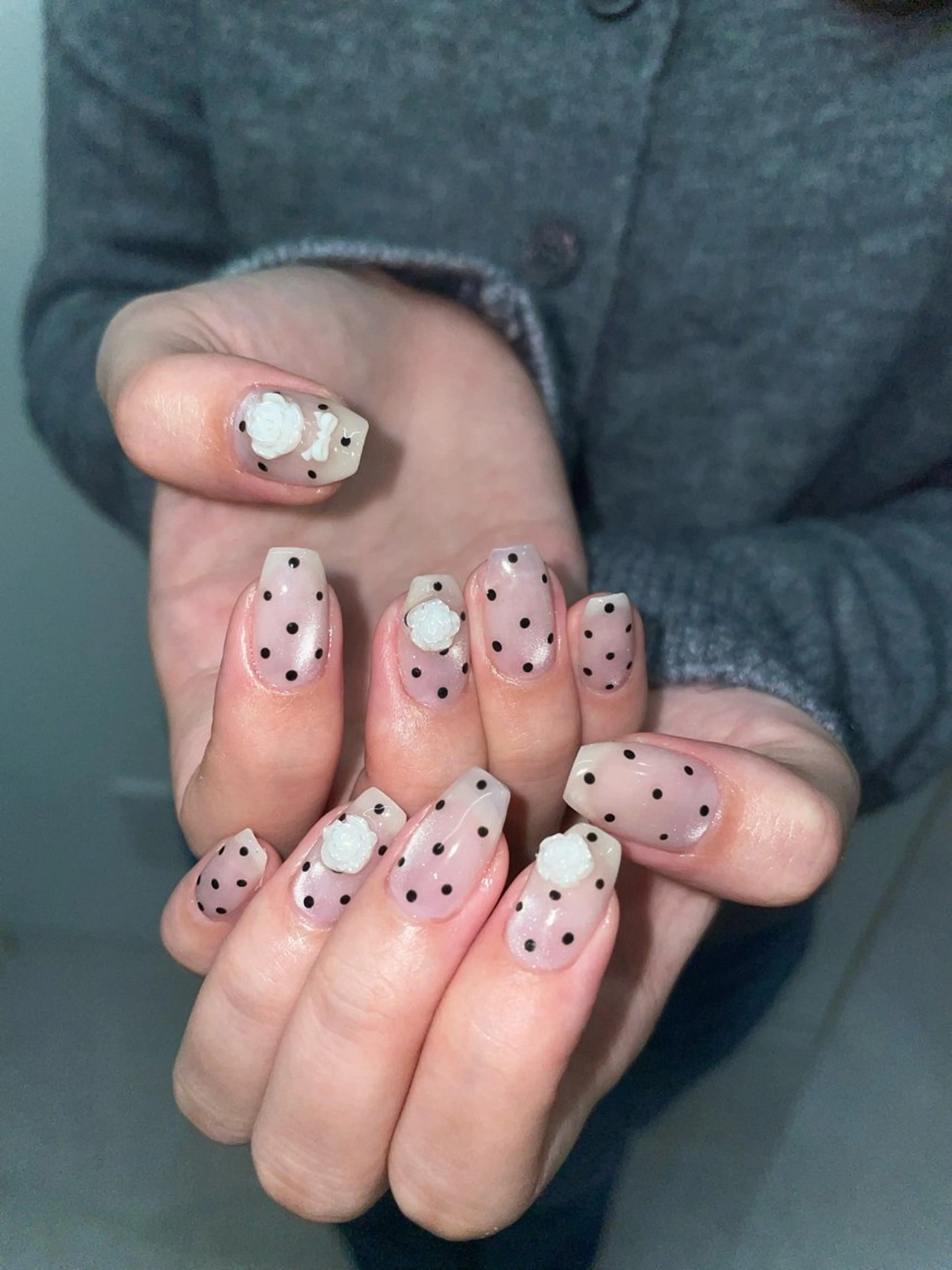 ネイル ハンドネイル うの 韓国ﾈｲﾙ໒꒱⋆⭒˚のネイルデザイン