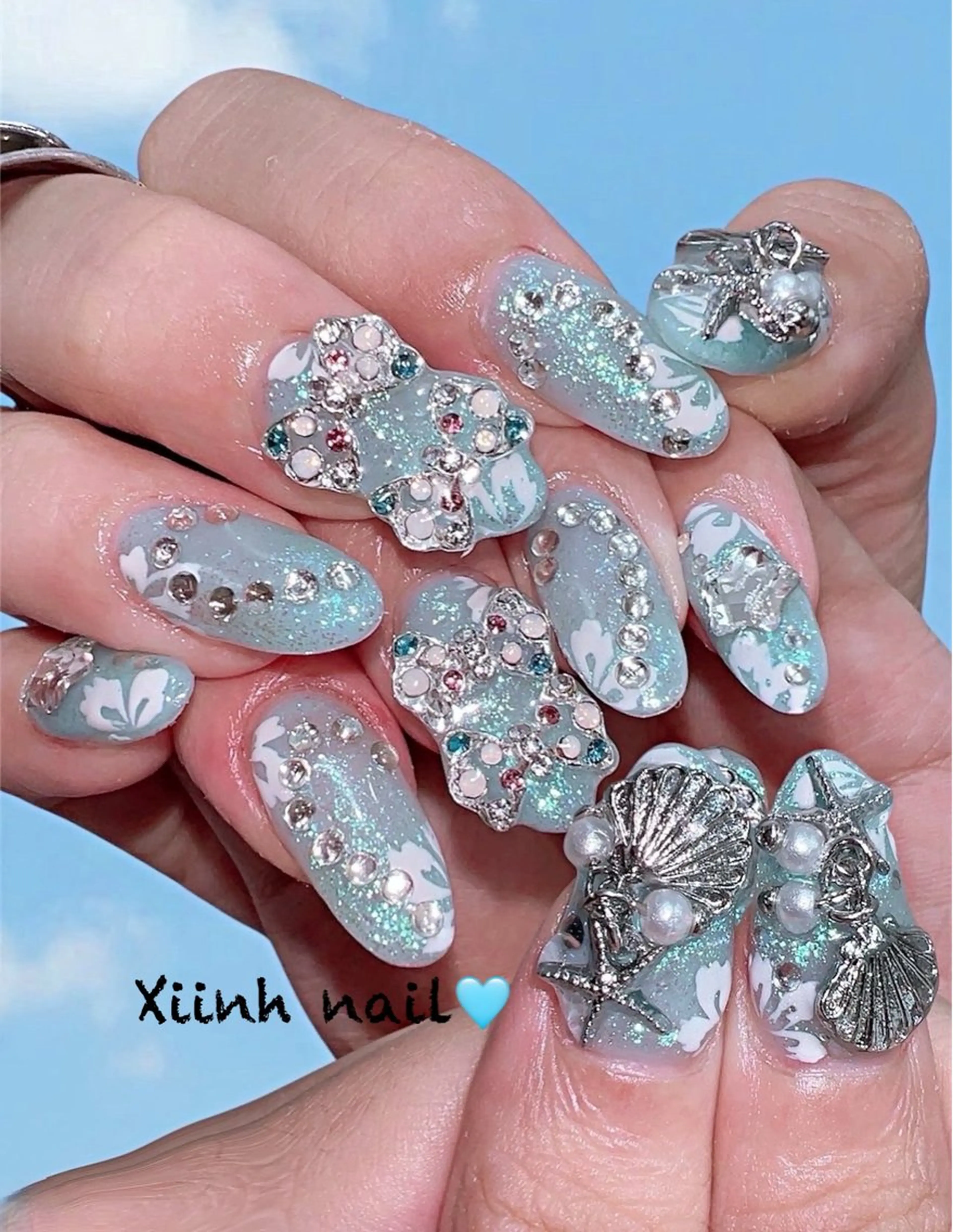 ネイル チークネイル 桜ネイル フットネイル ジェルネイル ハロウィン XIINH NAIL SALONのネイルデザイン