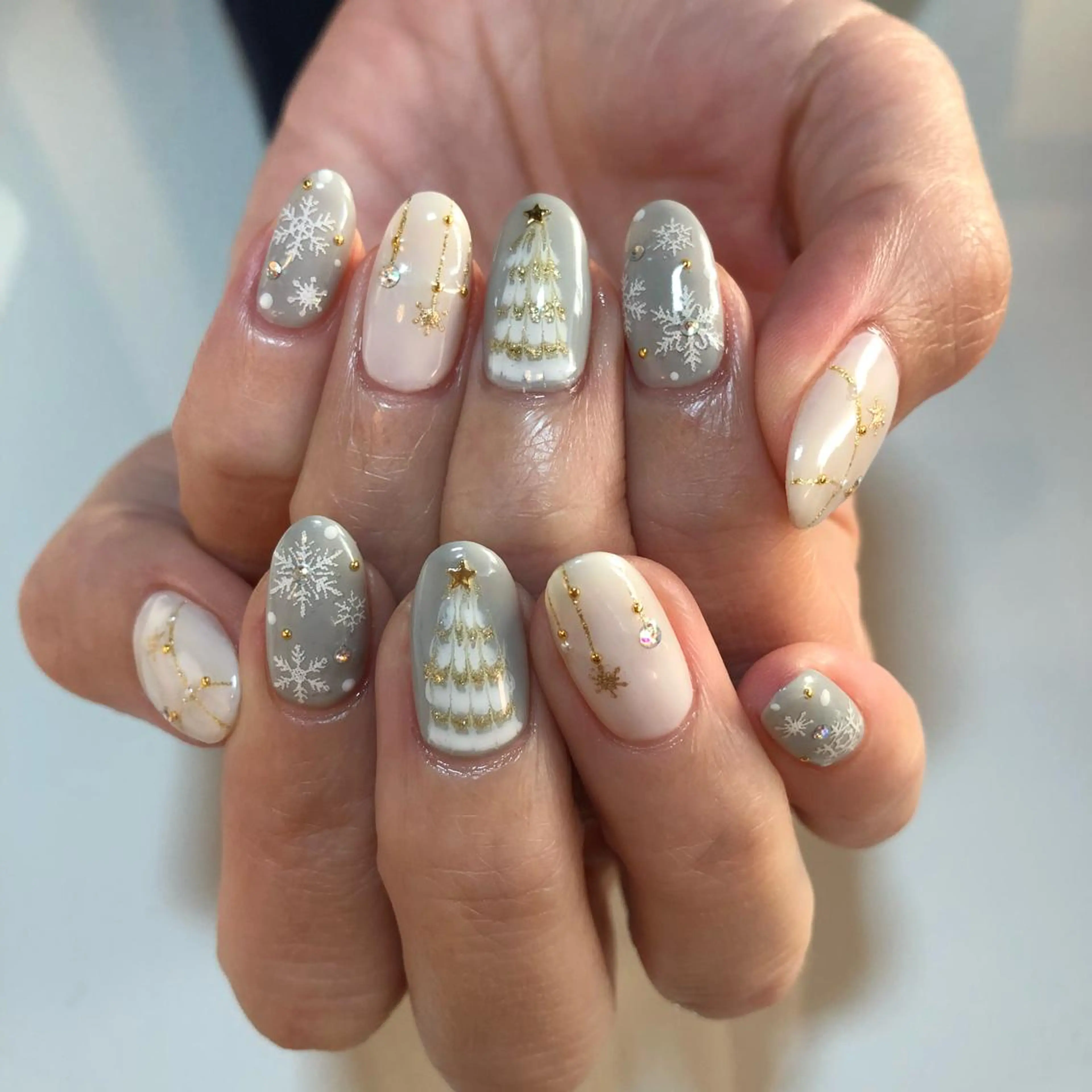 ネイル 冬ネイル クリスマス g-up nail所属・米田 律子のネイルデザイン