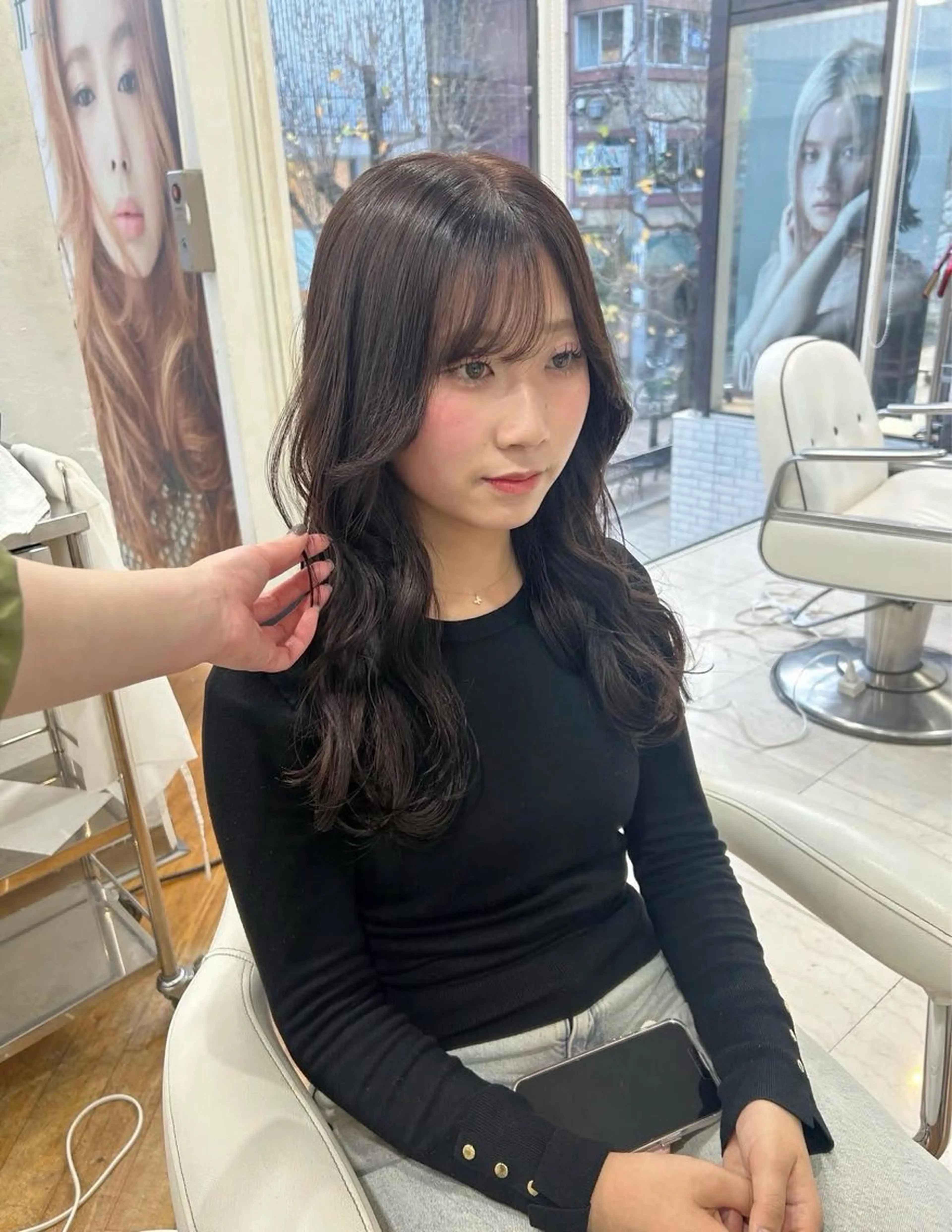 ロング カラー 透明感カラー ヘアカラー ありむらもえ/ 透明感カラーのヘアスタイル