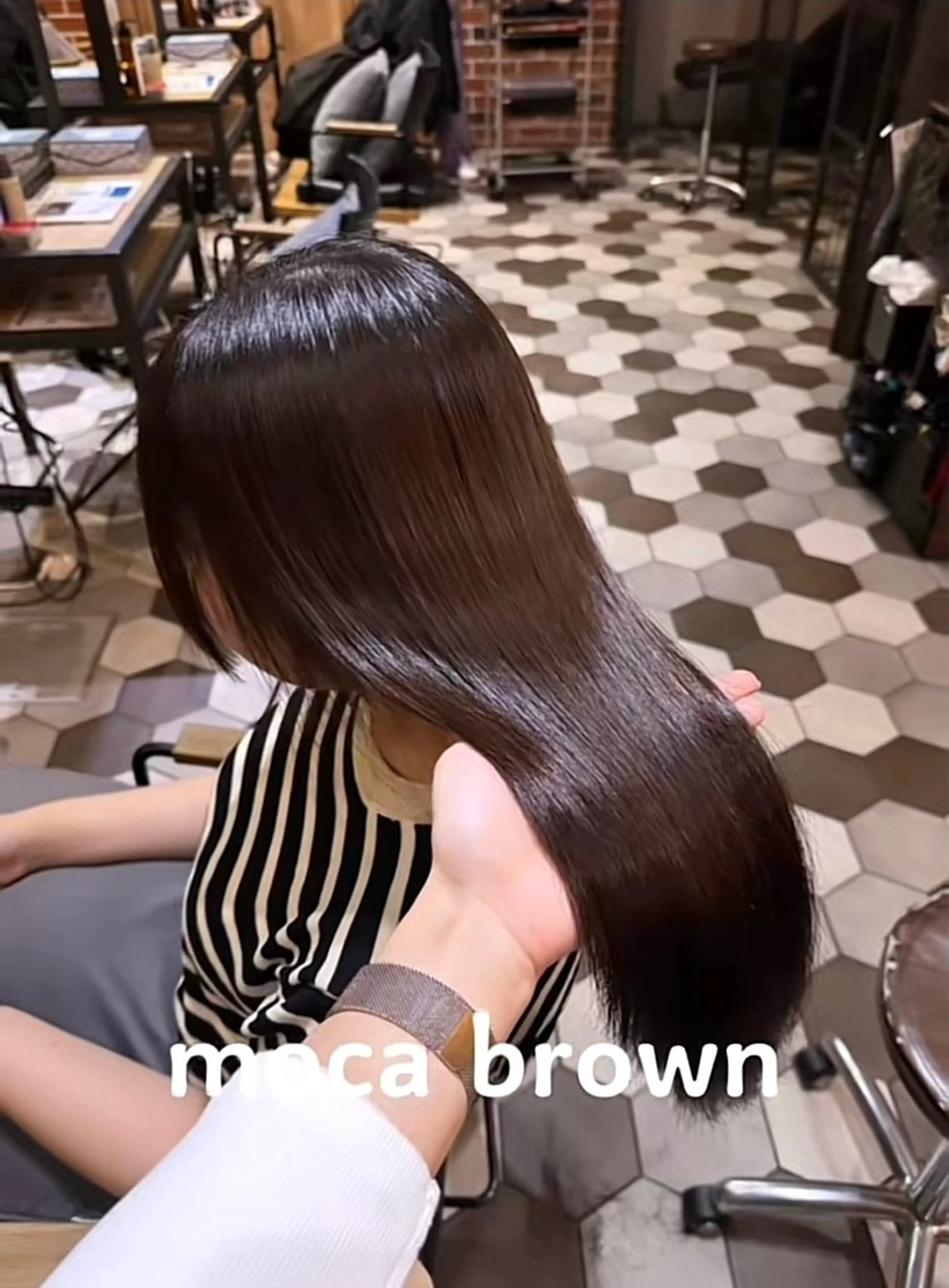 ロング カット 縮毛矯正 トリートメント 石原 悠貴のヘアスタイル