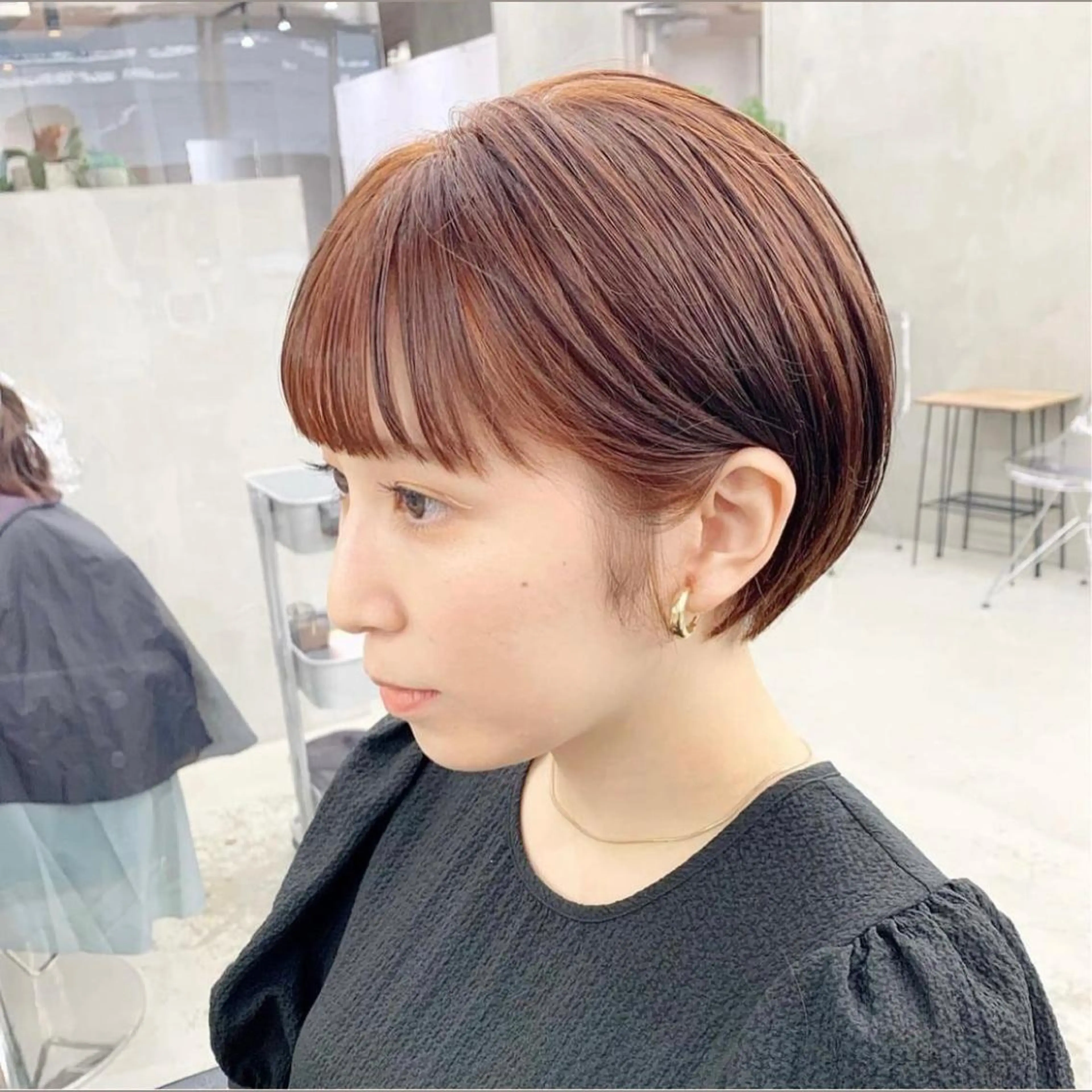 似合わせカット+艶カラーの写真