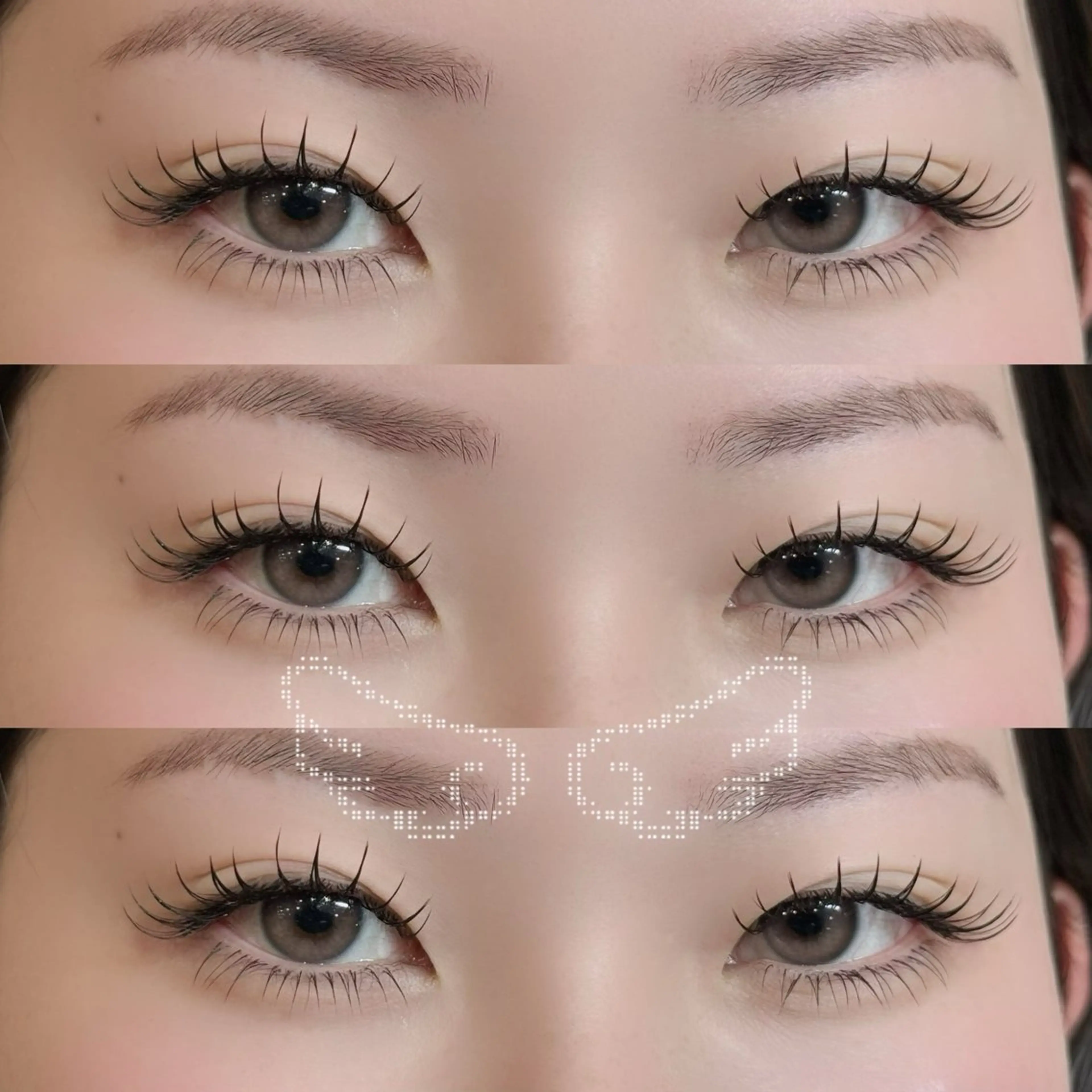 マツエク・マツパ Cカール フラットラッシュ Jカール マツエク ♡ yuri ♡のマツエク・マツパデザイン