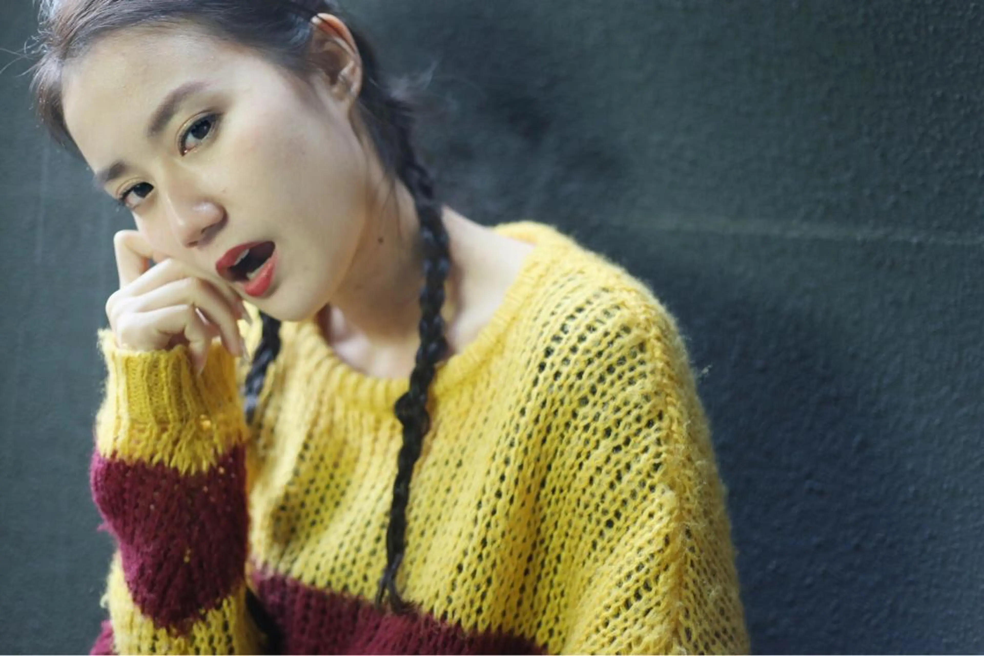 ロング カラー ヘアアレンジ vato バトのヘアスタイル