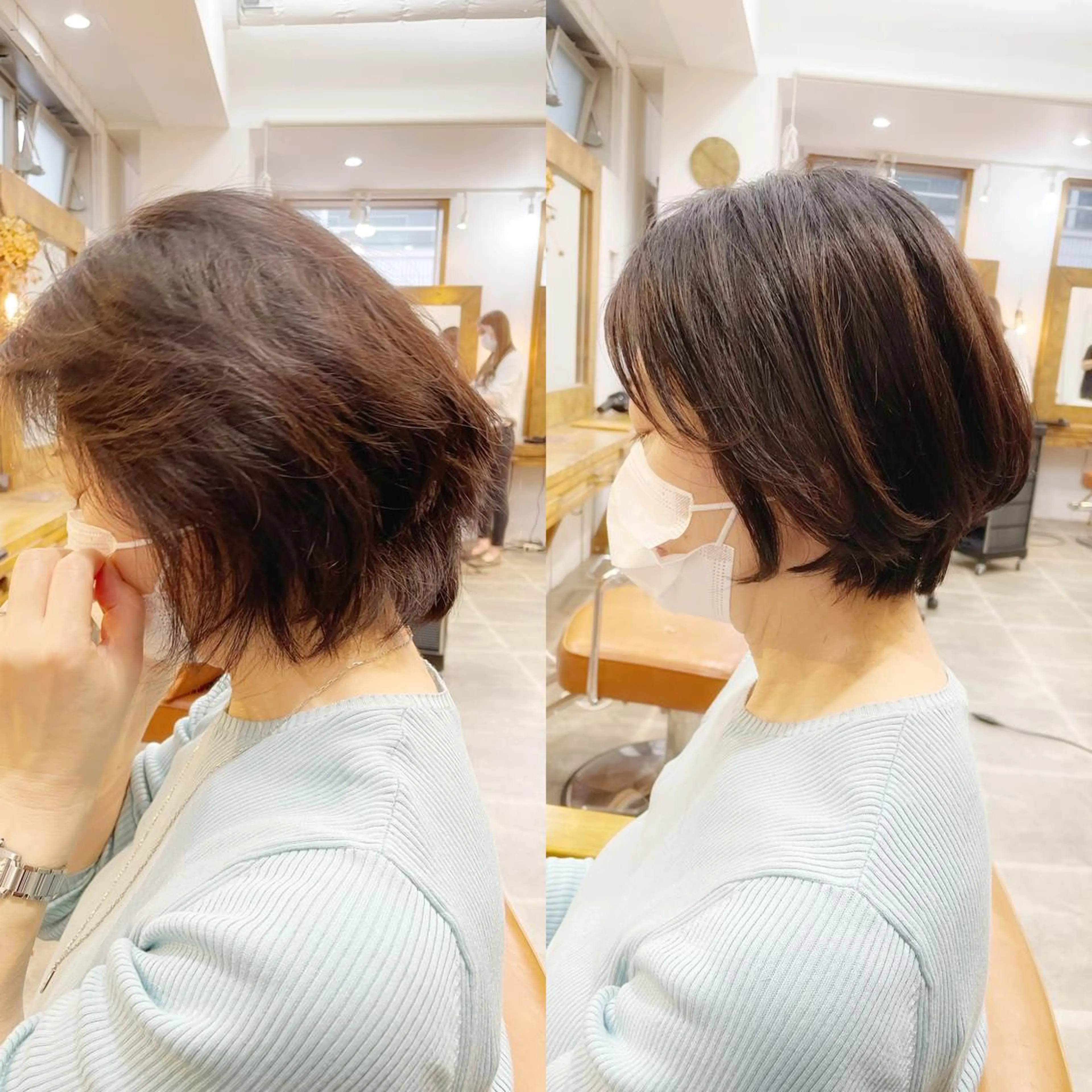 ショート ショートボブ ボブ ミセス ショートヘア 👑銀座ショート/ 絶壁補正/金子涼👑のヘアスタイル