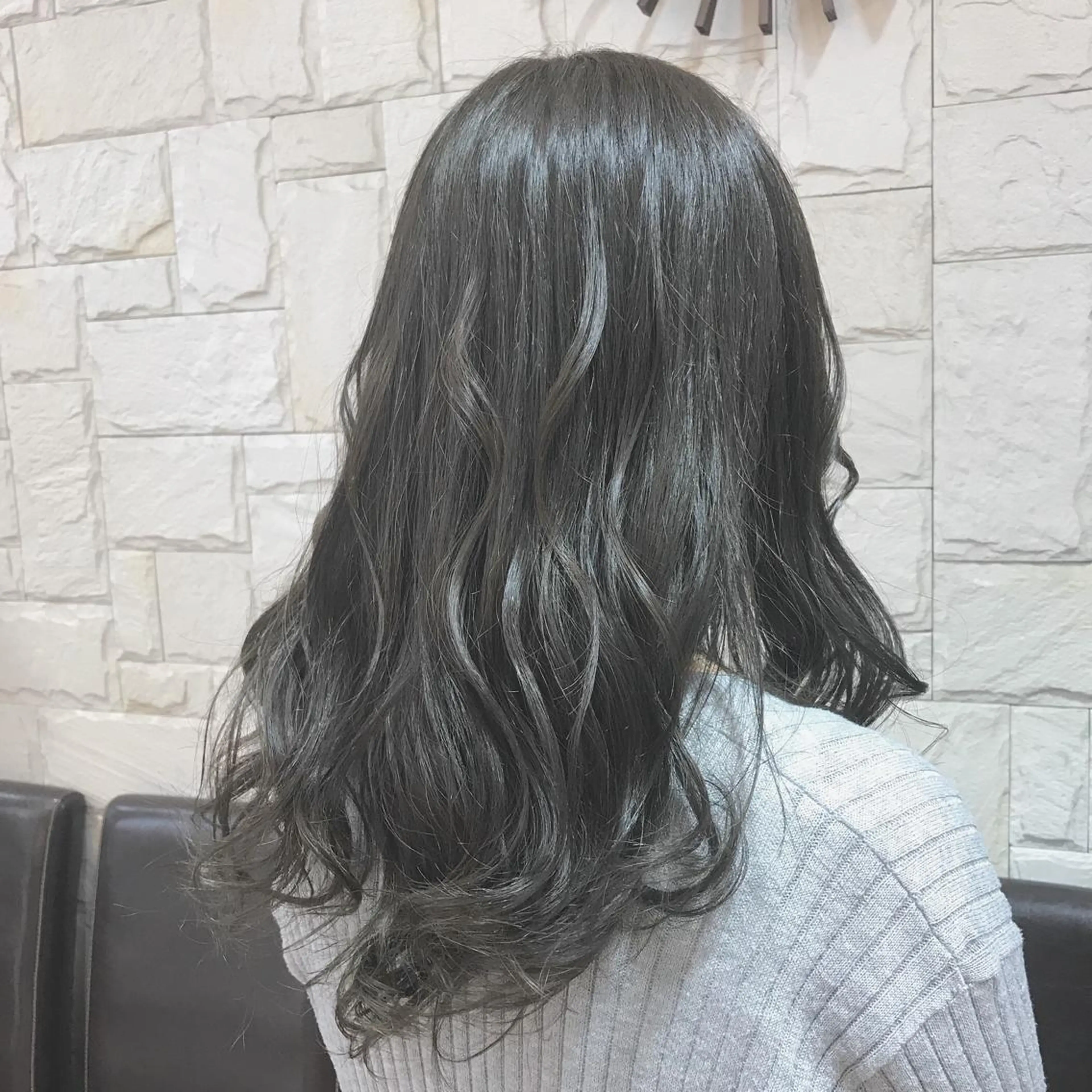 セミロング カラー Lall  You 大阪所属・🥛洒落髪小顔cut なら龍崎🥛のヘアスタイル