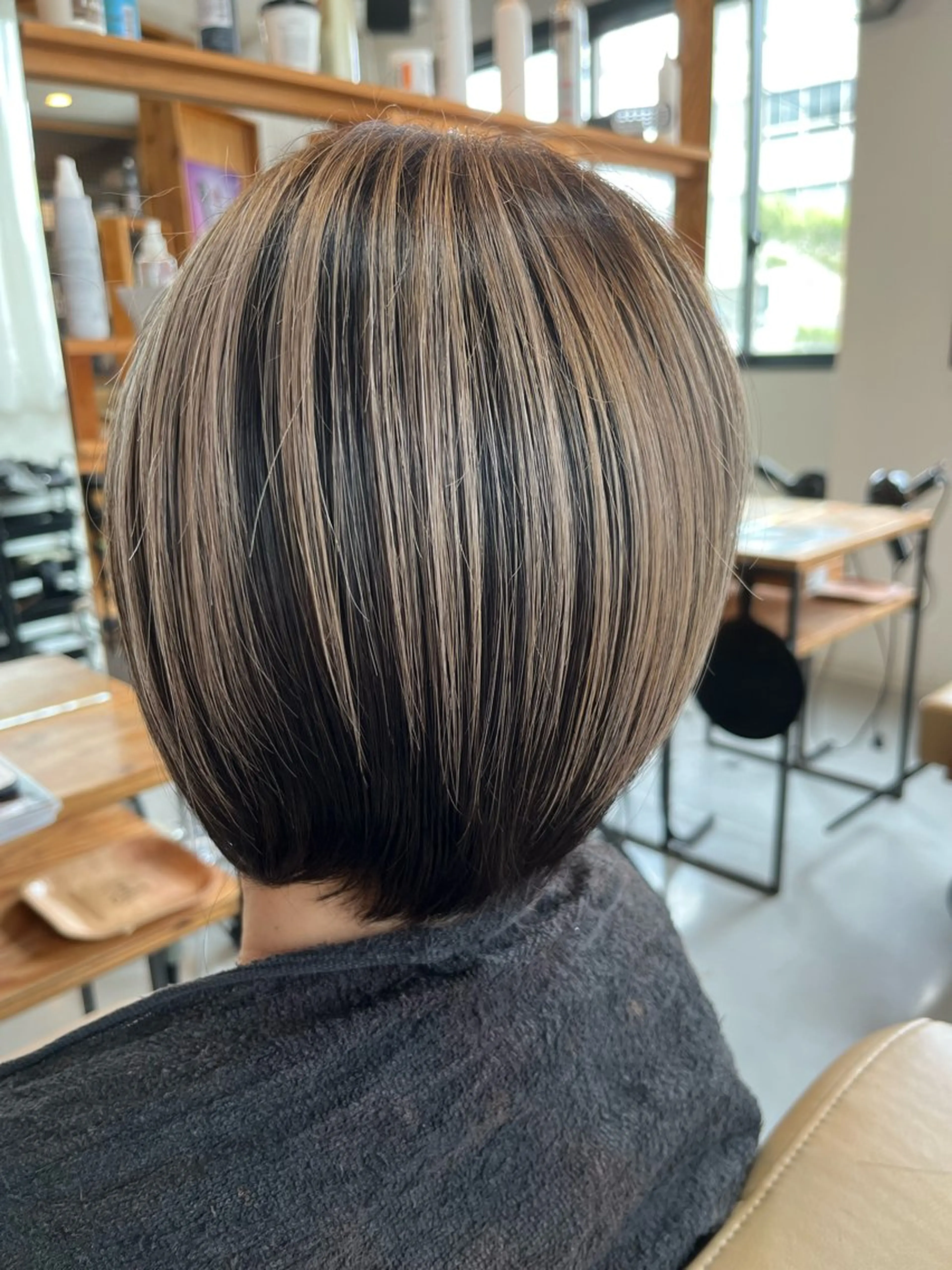 ショート ショートヘア カット ヘアカラー 阪神西宮★JUNO 川﨑温子のヘアスタイル