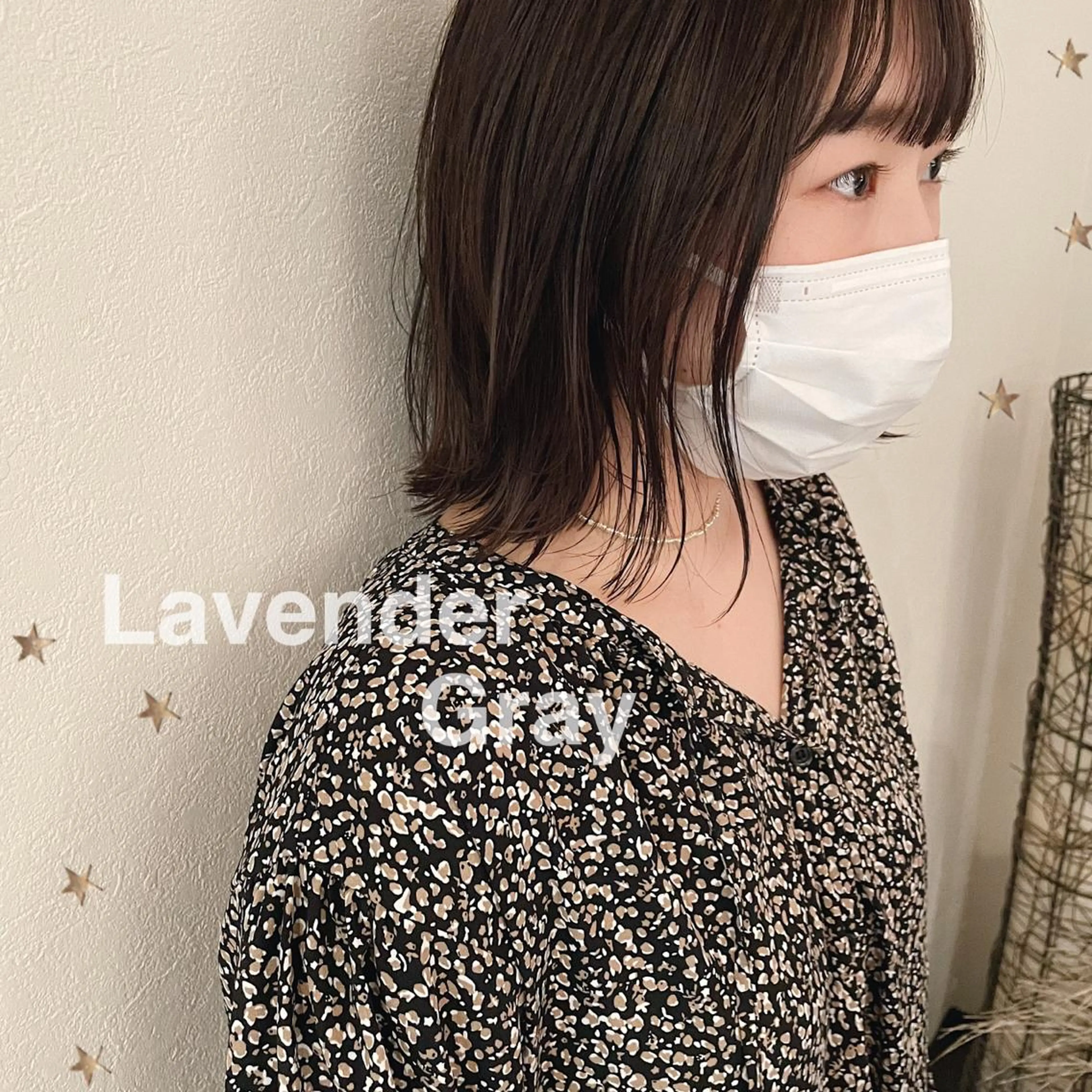 ミディアム カラー カット ヘアカラー 市川 千夏のヘアスタイル