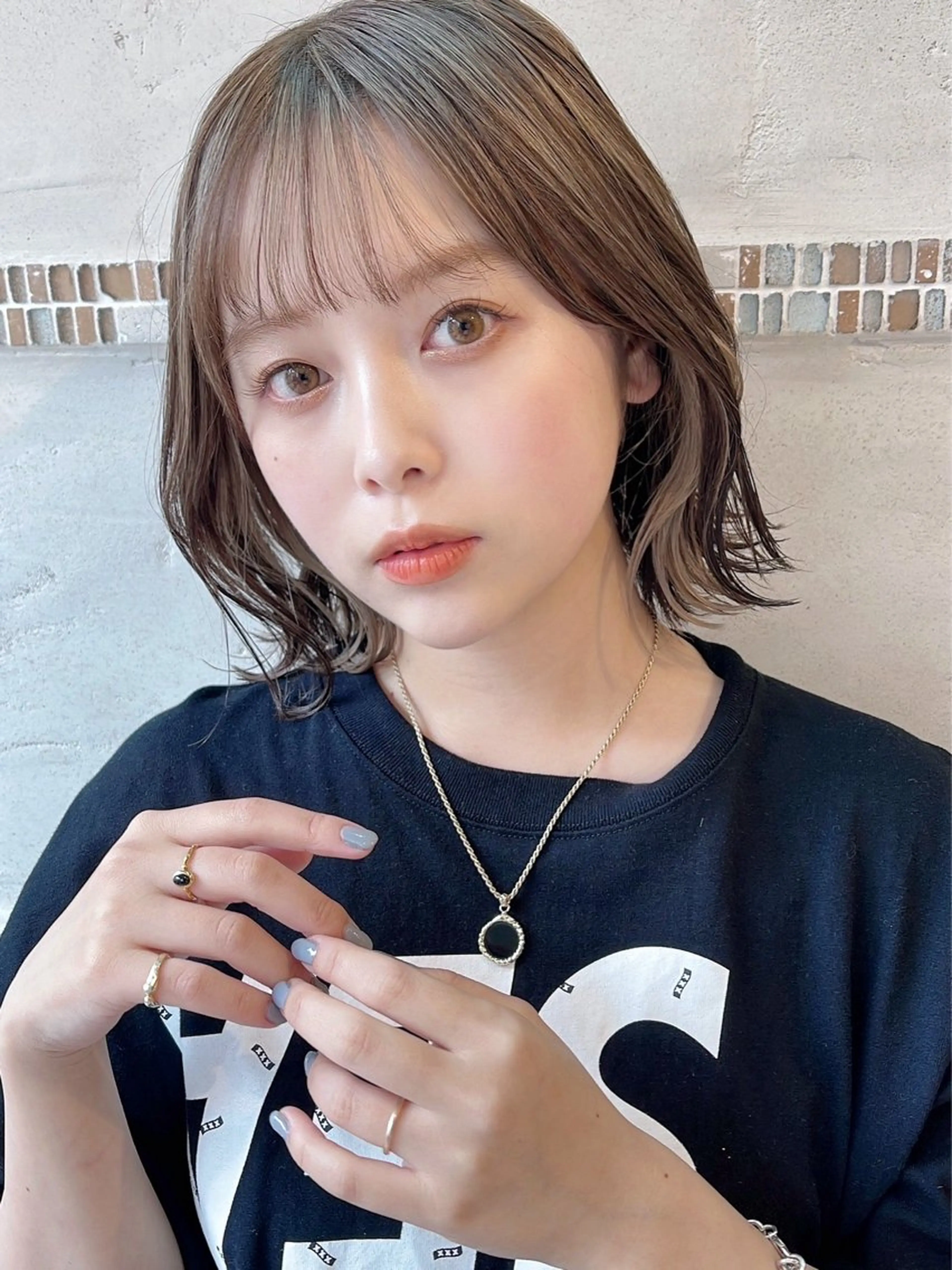 ミディアム ボブ くびれヘア トリートメント カット ヘアカラー トリートメント 似合わせヘア/ボブ/ ミディアム/Takaのヘアスタイル