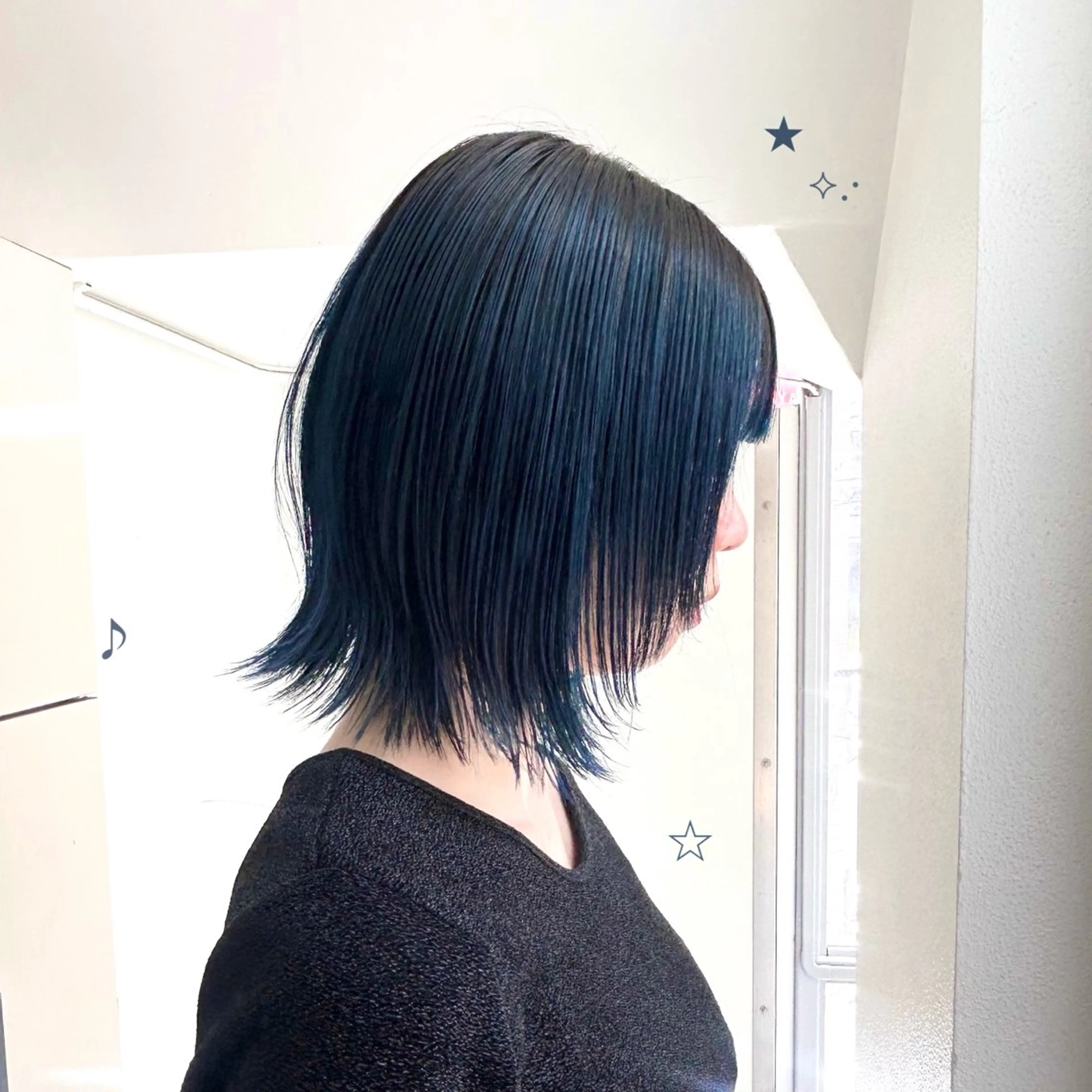 ミディアム カラー 原田 朱里のヘアスタイル