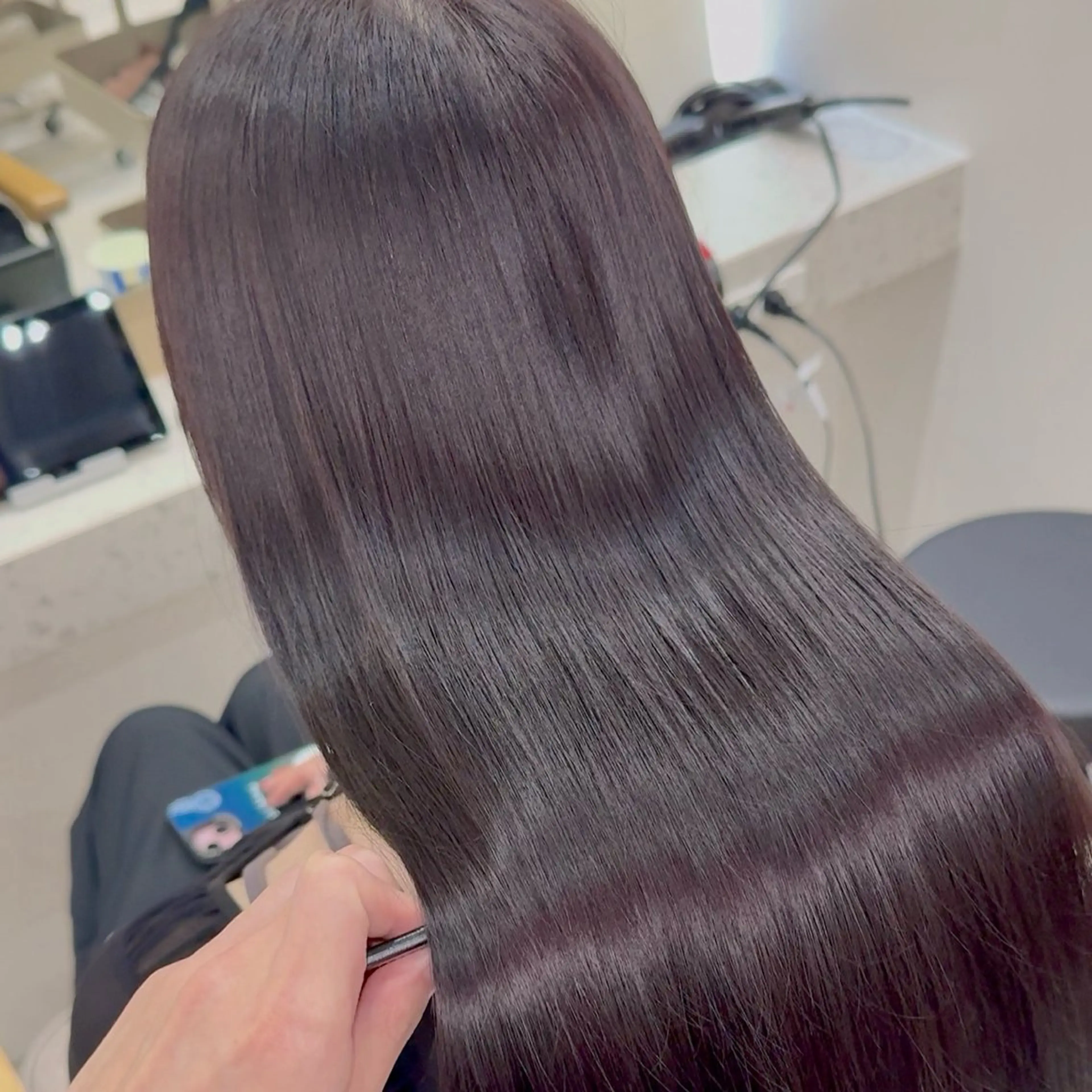 ヒアルロン酸ケアカラー+カット+髪質改善トリートメントの写真