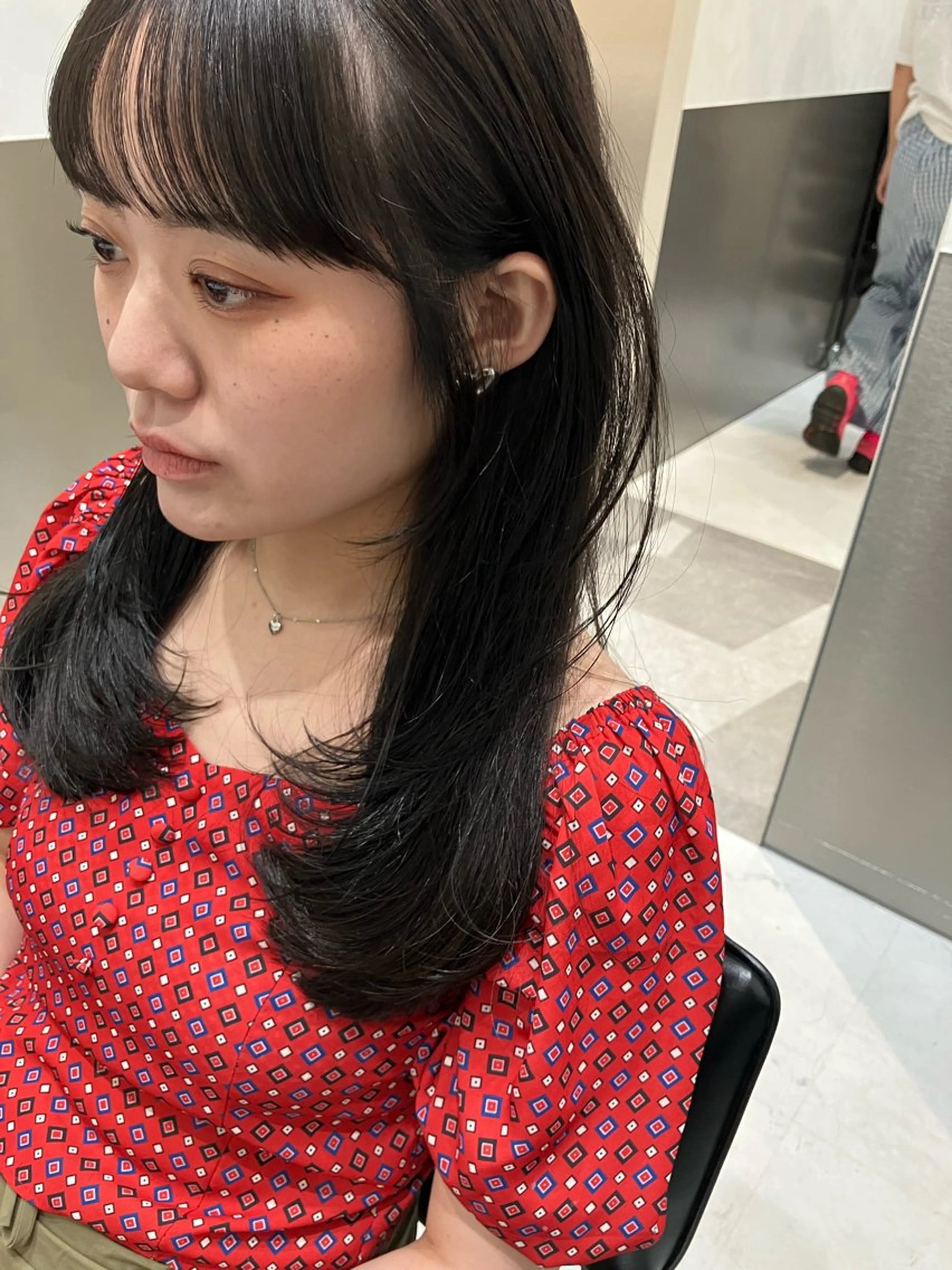 ロング カラー カット ヘアカラー トリートメント GO TODAY SHAIRE SALON原宿vita店舗所属・💖ブリーチなし透明 感💖ASAHIのヘアスタイル