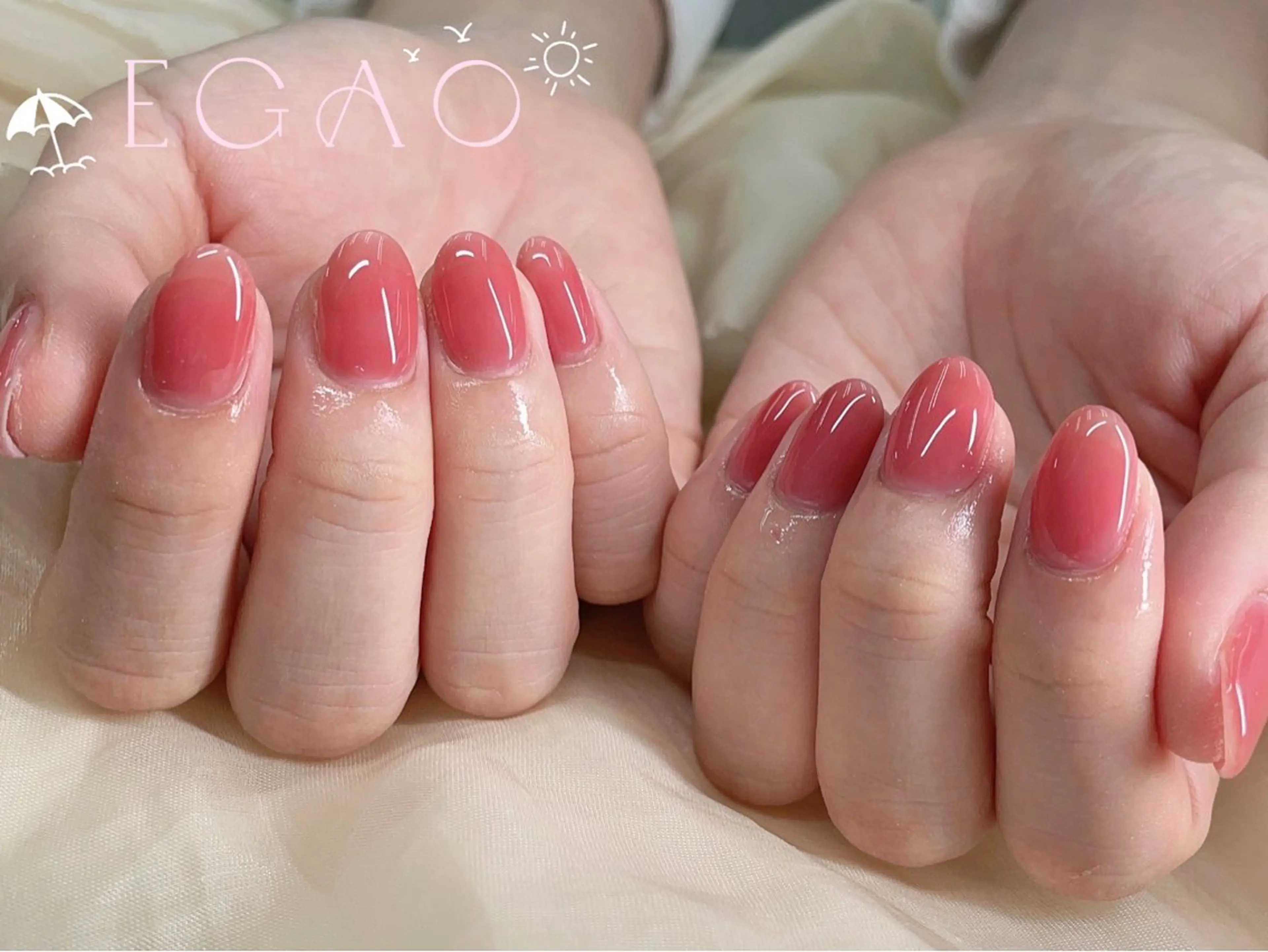 ネイル アートネイル フットネイル フレンチネイル ジェルネイル グラデーション ハンドネイル Egao Nail錦糸町店のネイルデザイン