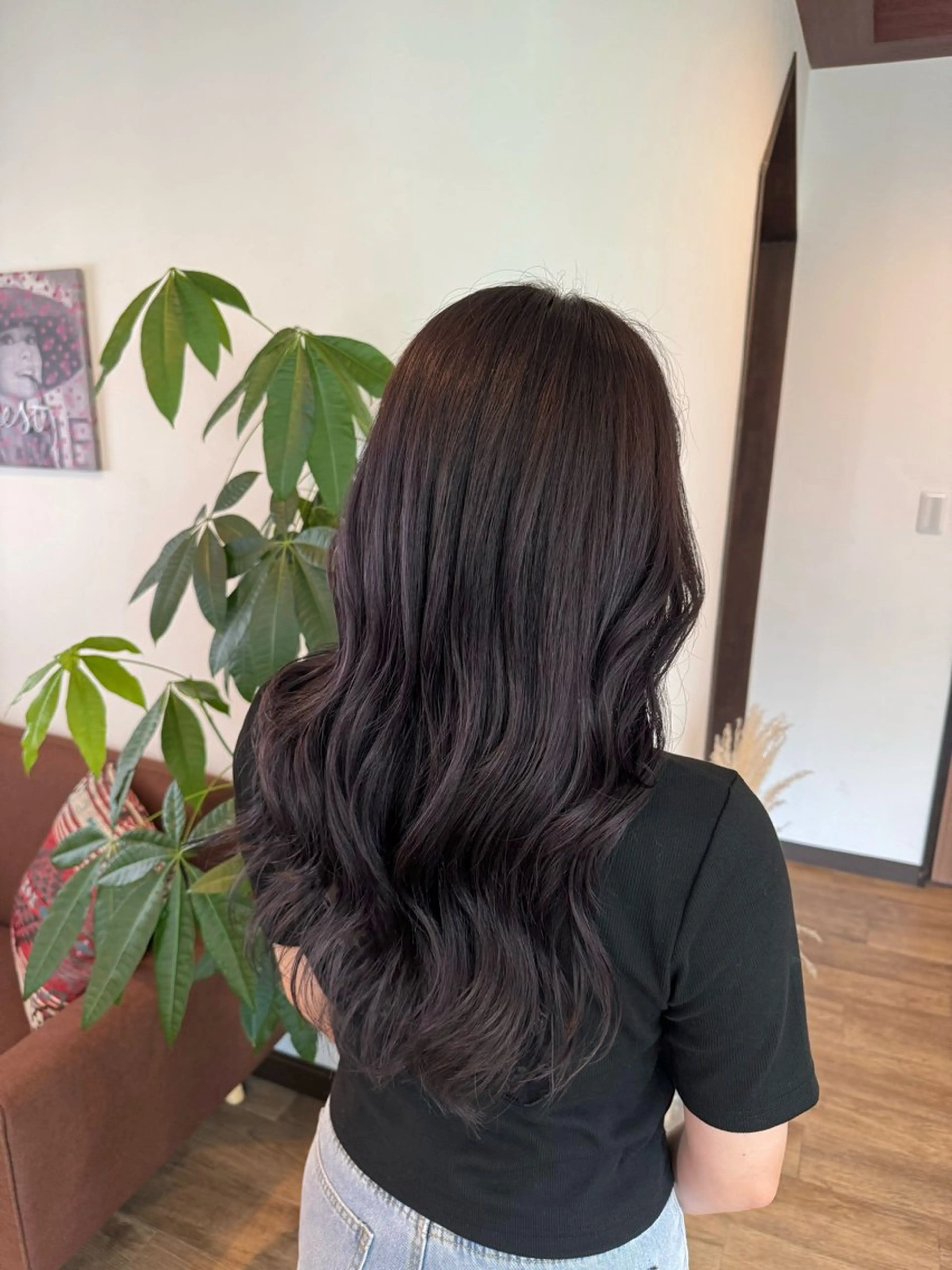 ロング カラー 透明感カラー ラベンダーカラー カット ヘアカラー トリートメント 透明感/ハイライト 🌺MOMOKAのヘアスタイル