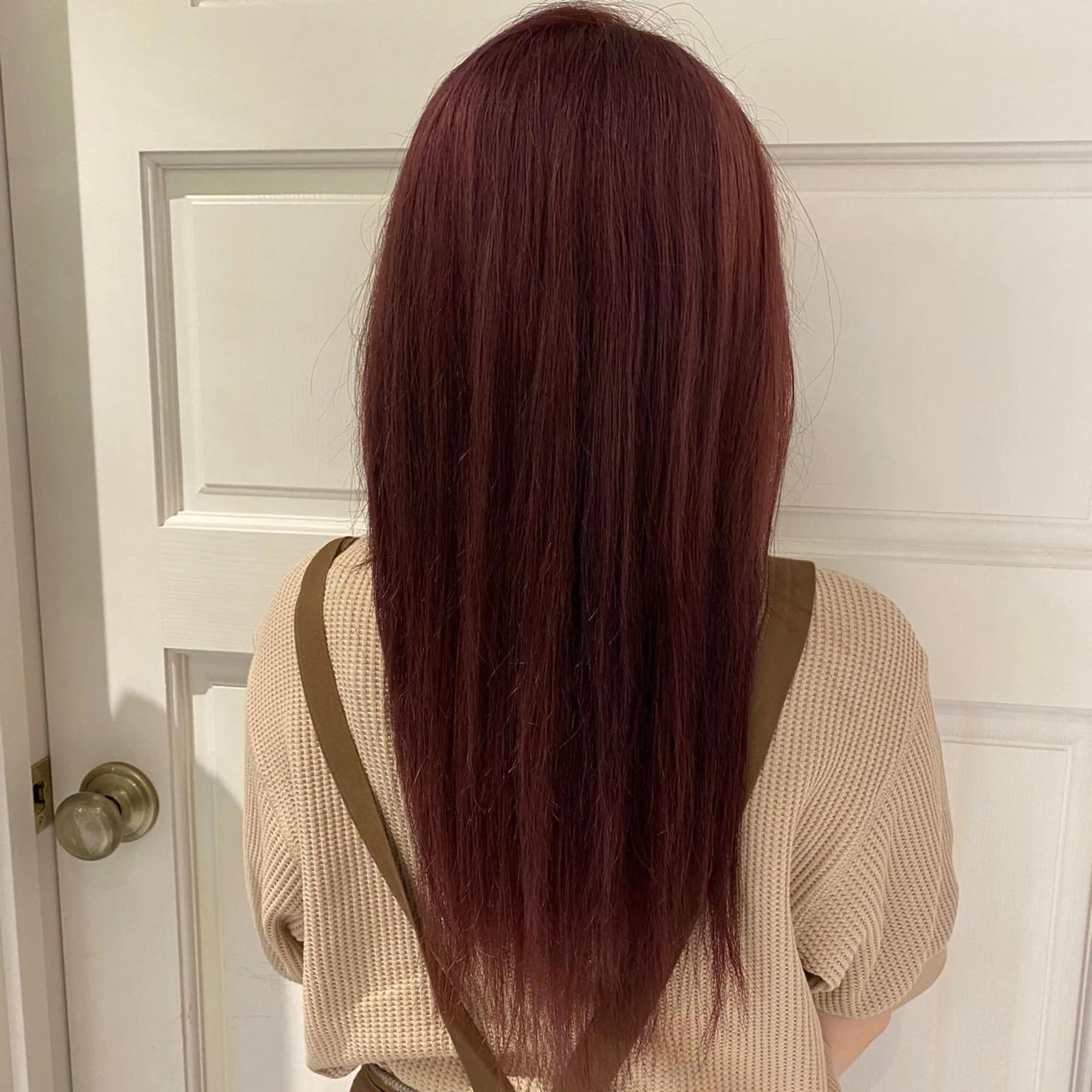 ロング カラー カシス ピンクカラー 透明感カラー🌈 菊池 結衣のヘアスタイル