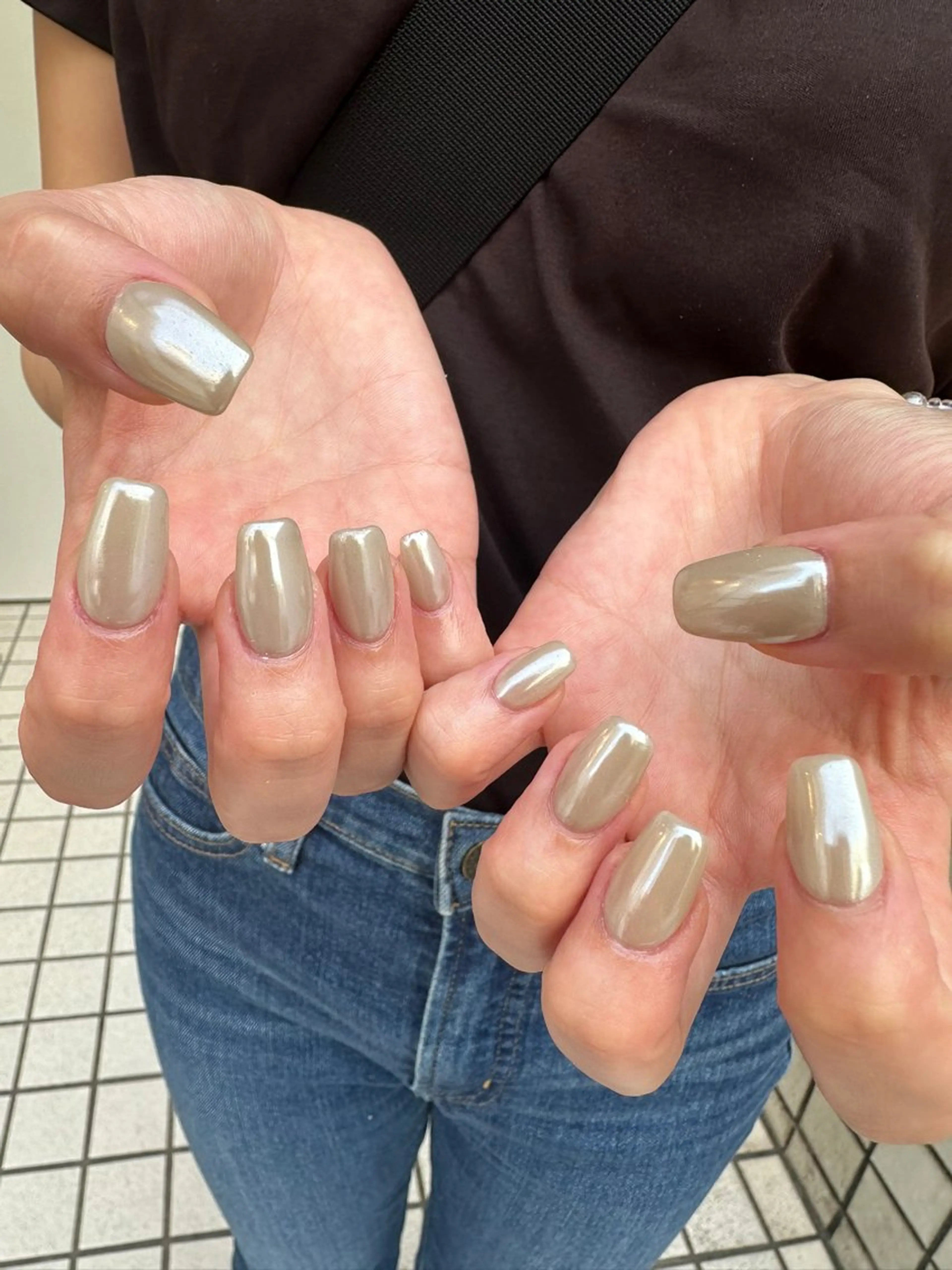 ネイル ジェルネイル 氷ネイル・うるうるネイル 韓国ネイル ラメ(グリッター) ミラーネイル ハンドネイル フットネイル ニュアンスネイル 💅🏻yuuiのネイルデザイン