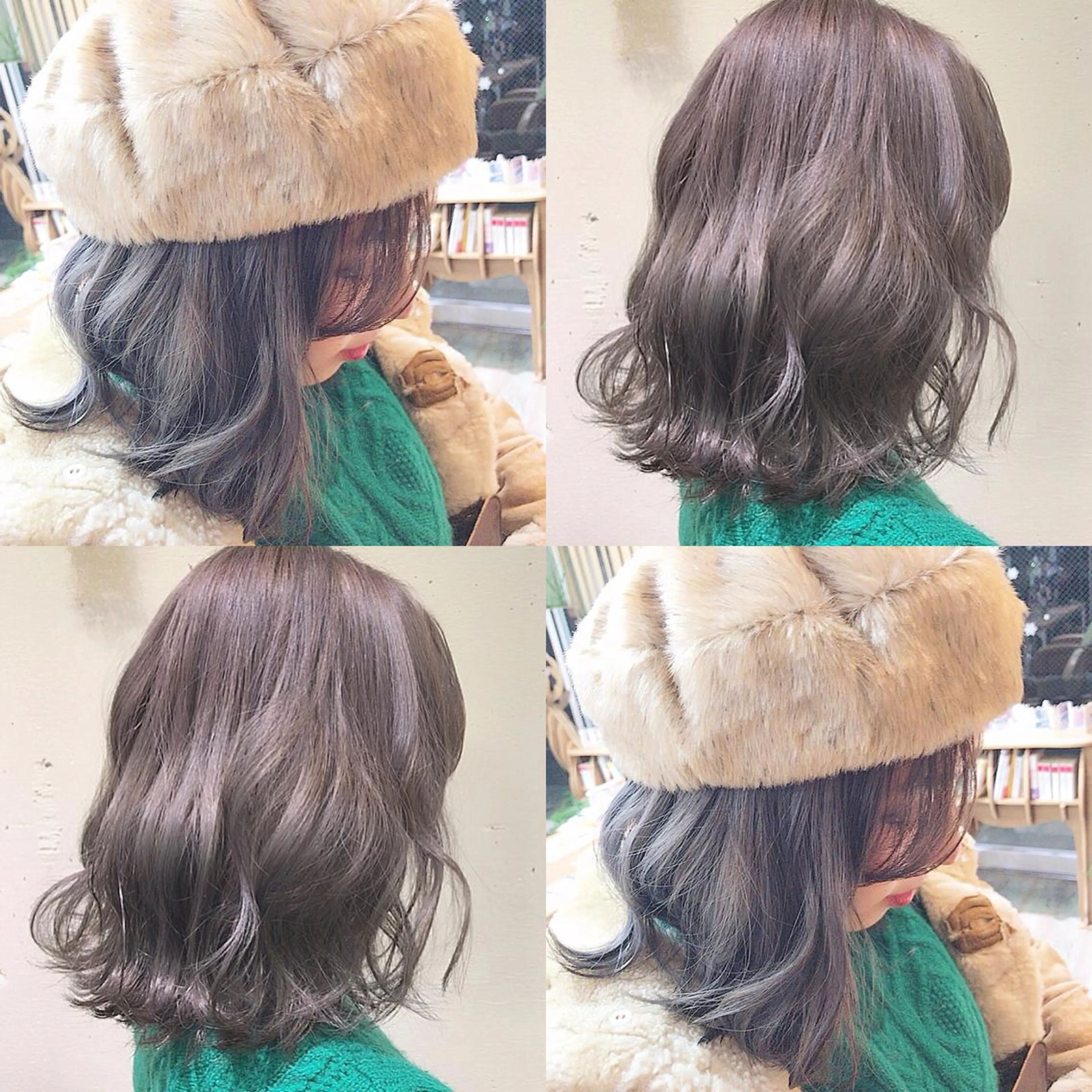ミディアム カラー パープルカラー * 透明感カラー c h i h o *のヘアスタイル