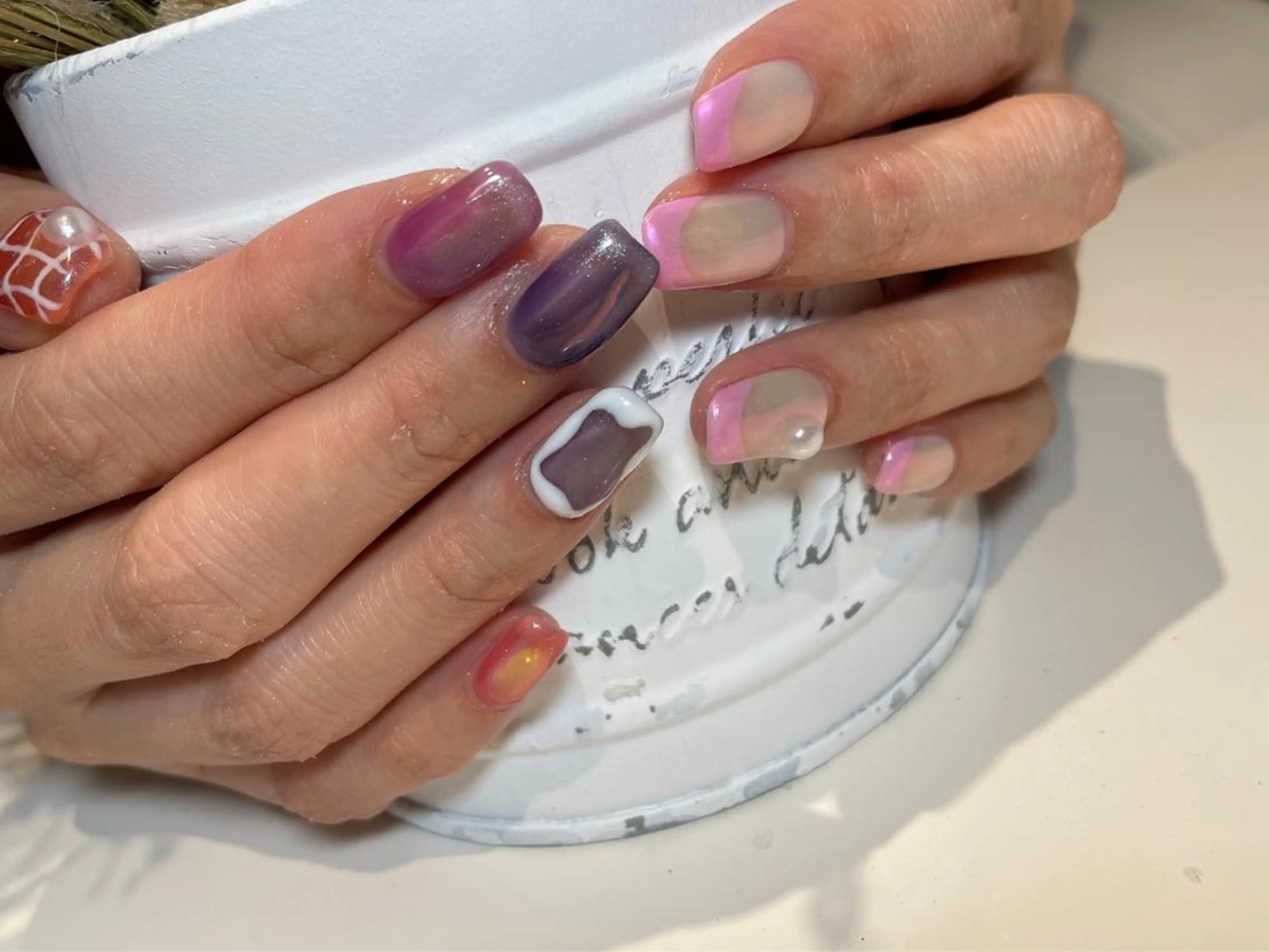 セミロング m kaori𓃟のネイルデザイン