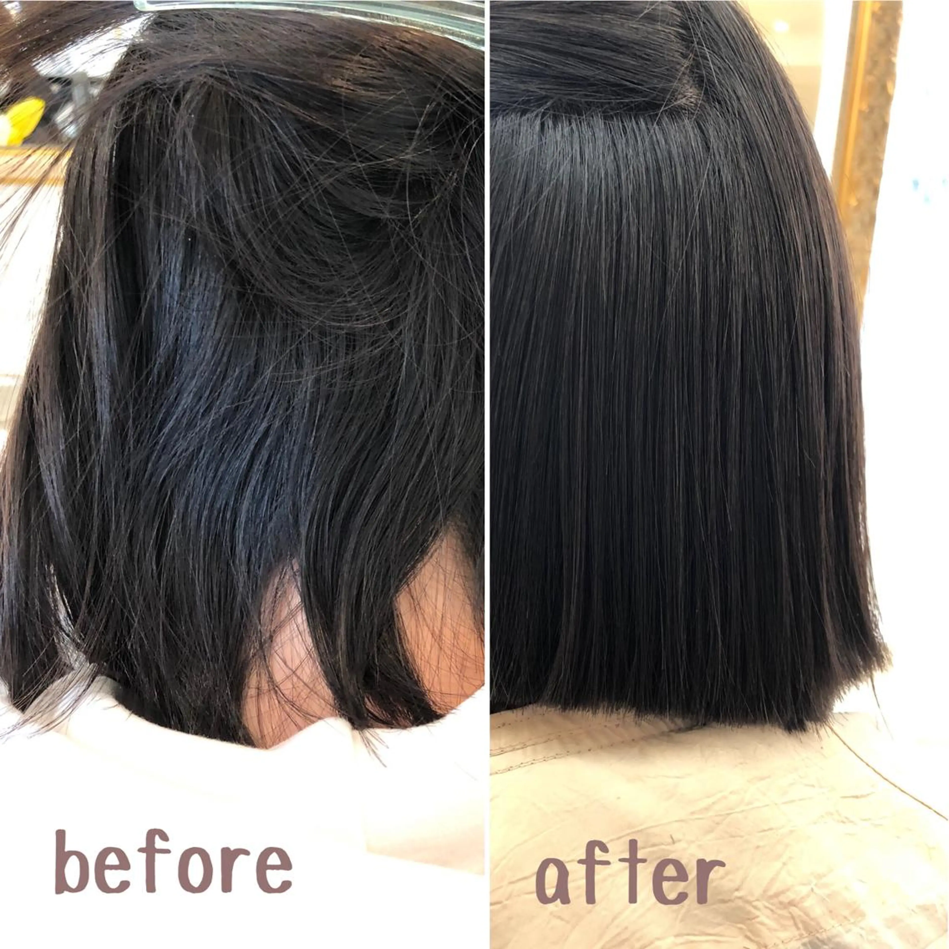 ミディアム ボブ カット 縮毛矯正 [仙台髪質改善]小原 弘之のヘアスタイル