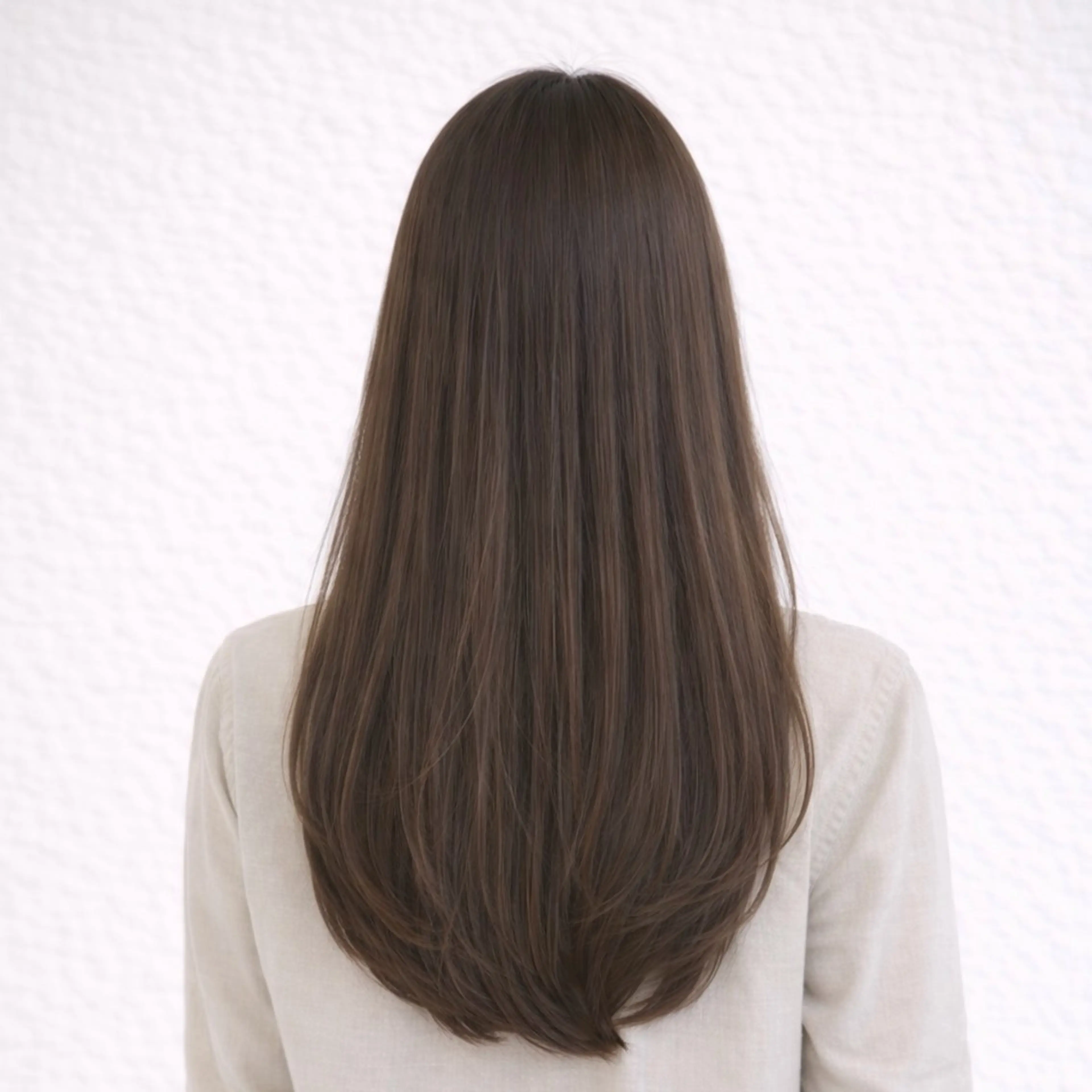 ロング カラー ブラウンカラー ナチュラルブラウン カット ヘアカラー 佐藤 舞のヘアスタイル