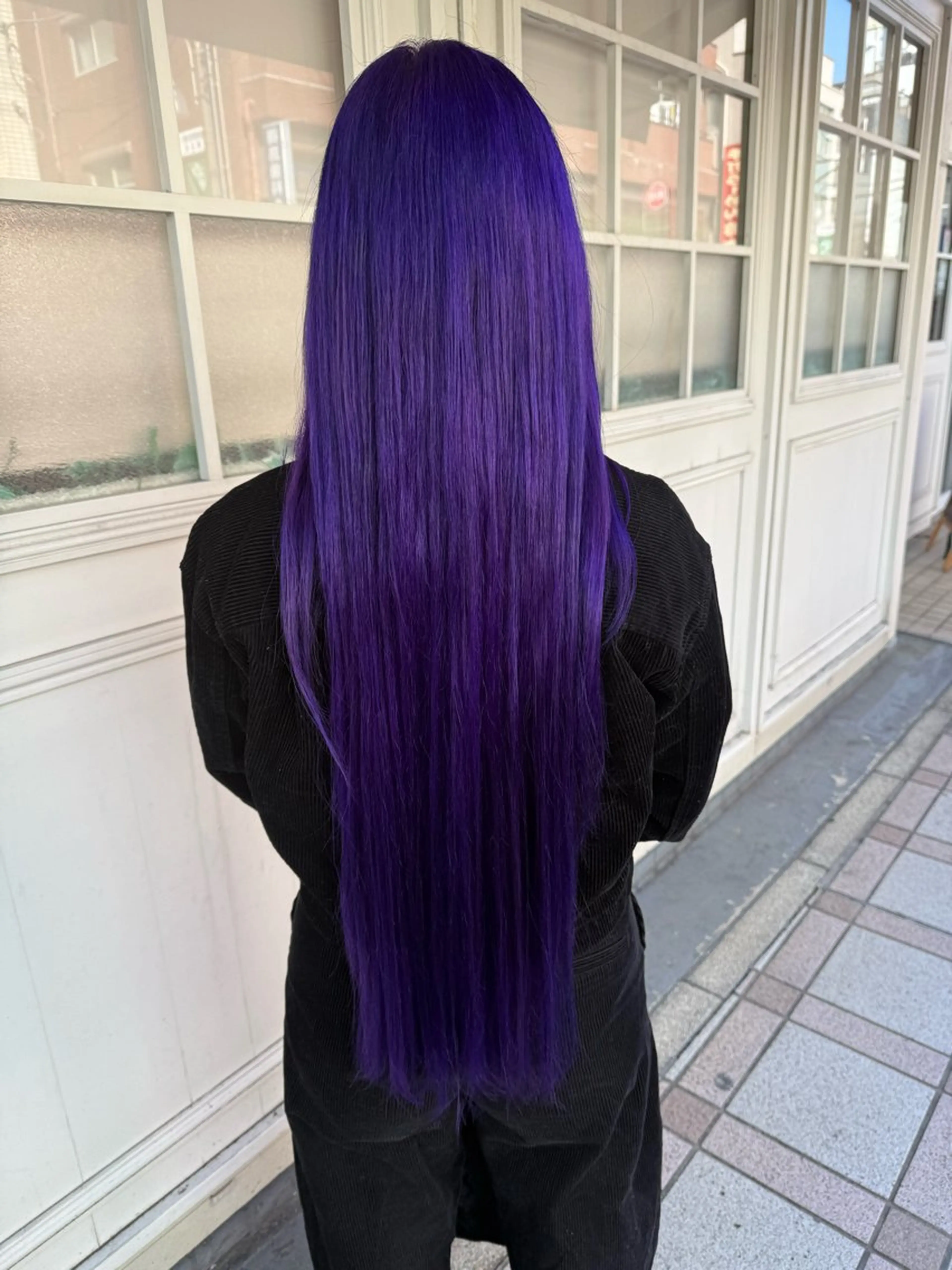 ロング パープルカラー 野嶋 🐻のヘアスタイル