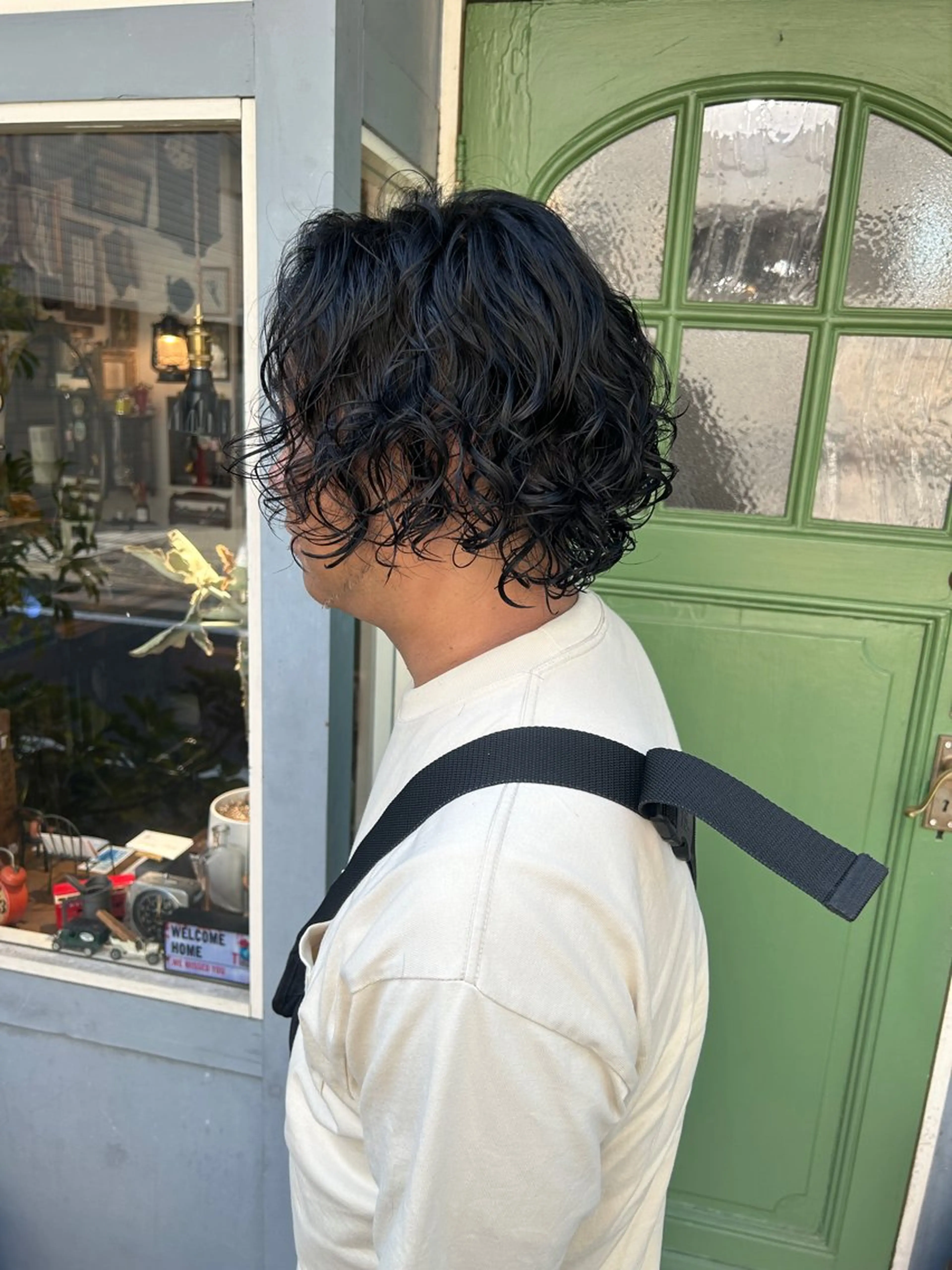 ショート パーマ メンズ カット パーマ 清水千優/パーマ/透 明感カラー/メンズのヘアスタイル