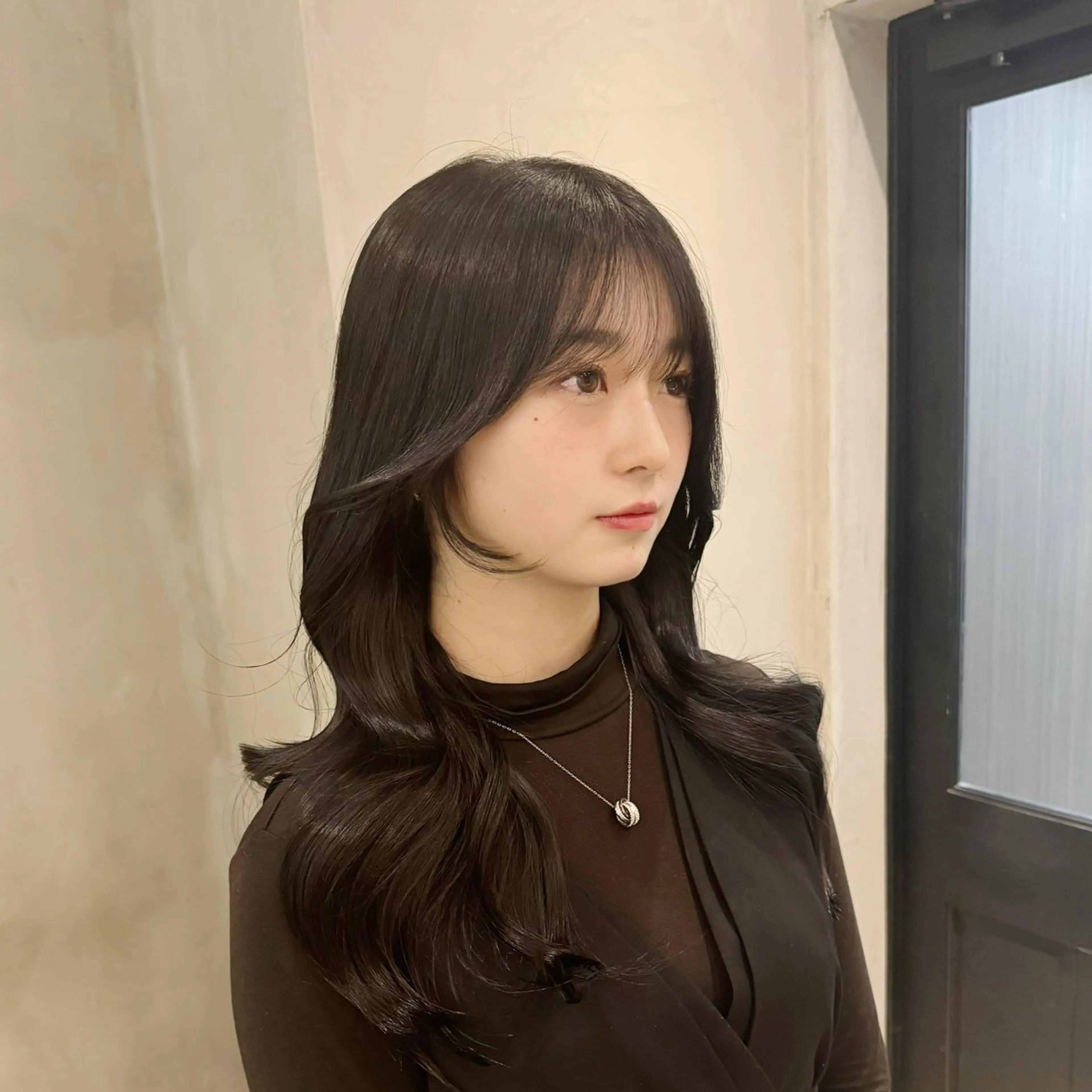 セミロング カット ヘアカラー トリートメント 顔周りcut・ご相談 ＝新宿しずく🇰🇷のヘアスタイル