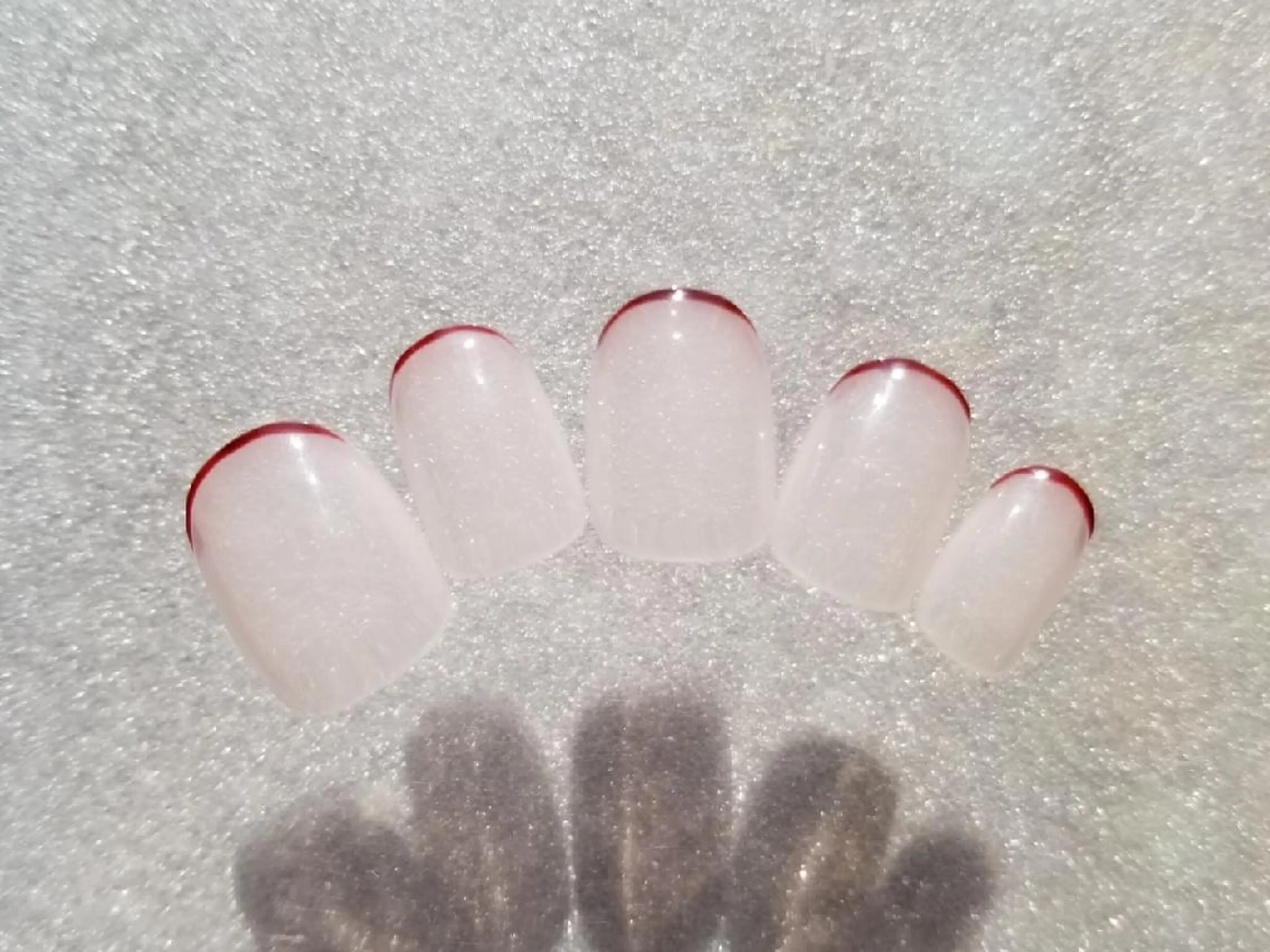 ショート ネイル ボルドー フレンチネイル オフィスネイル 吉祥寺🌟 ネイルフロンティアのネイルデザイン